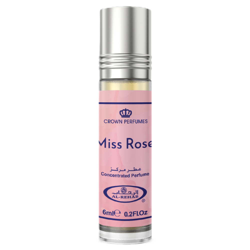 Al-Rehab Miss Rose Concentrated Perfume Roller Ball for Women