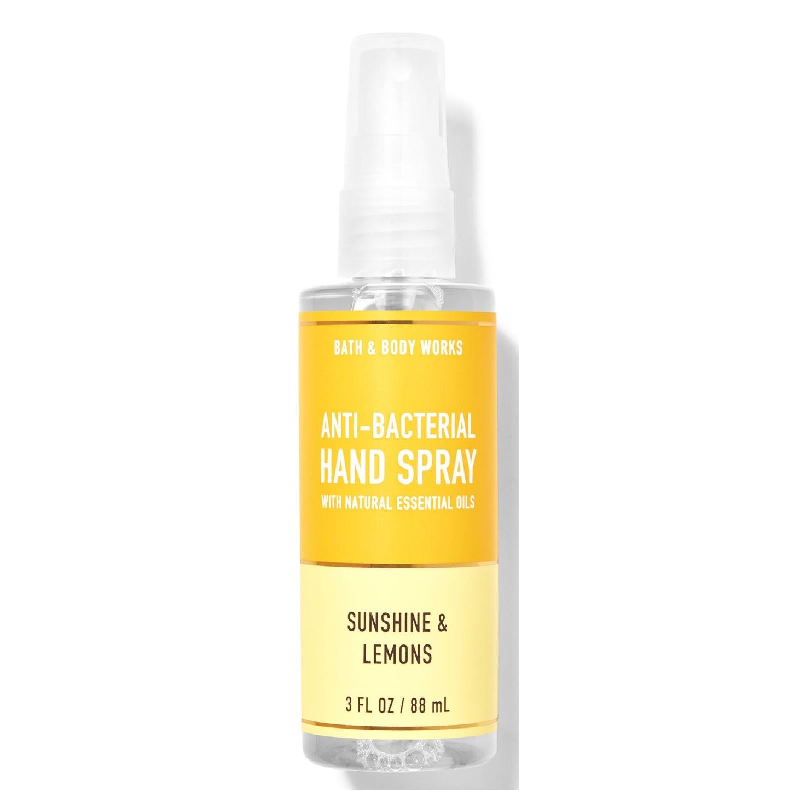 Bath & Body Works Sunshine & Lemons Anti Bacterial Hand Spray for Everyone