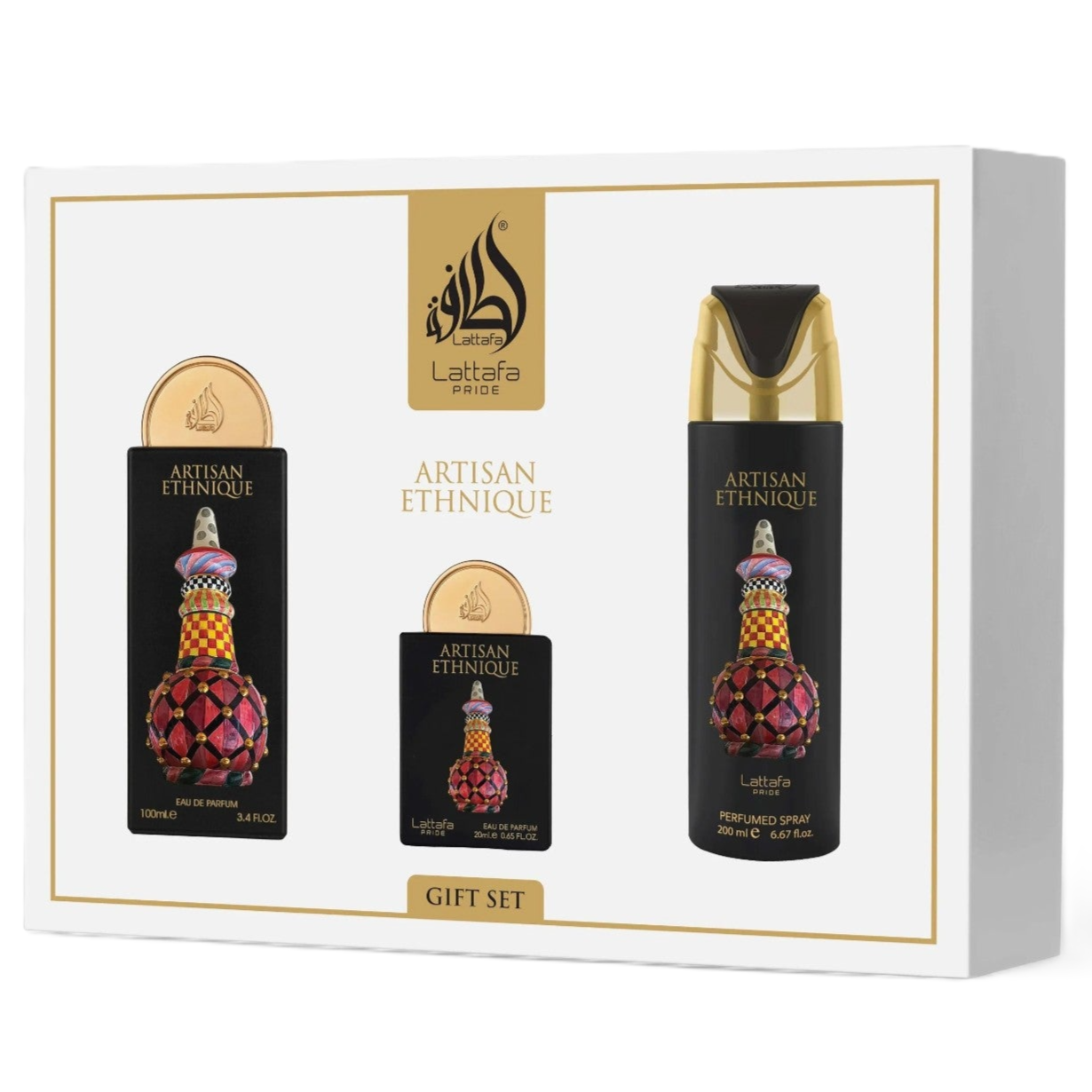 Lattafa Pride Artisan Ethnique Gift Set - Sweet Elegance