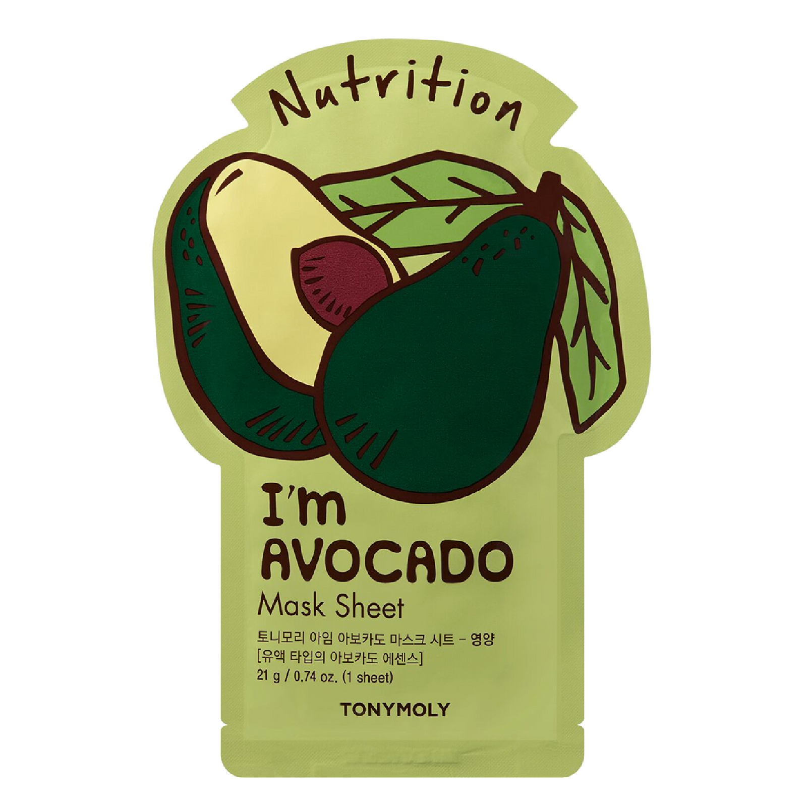 Tonymoly Nutrition I’m Avocado Mask Sheet for Women