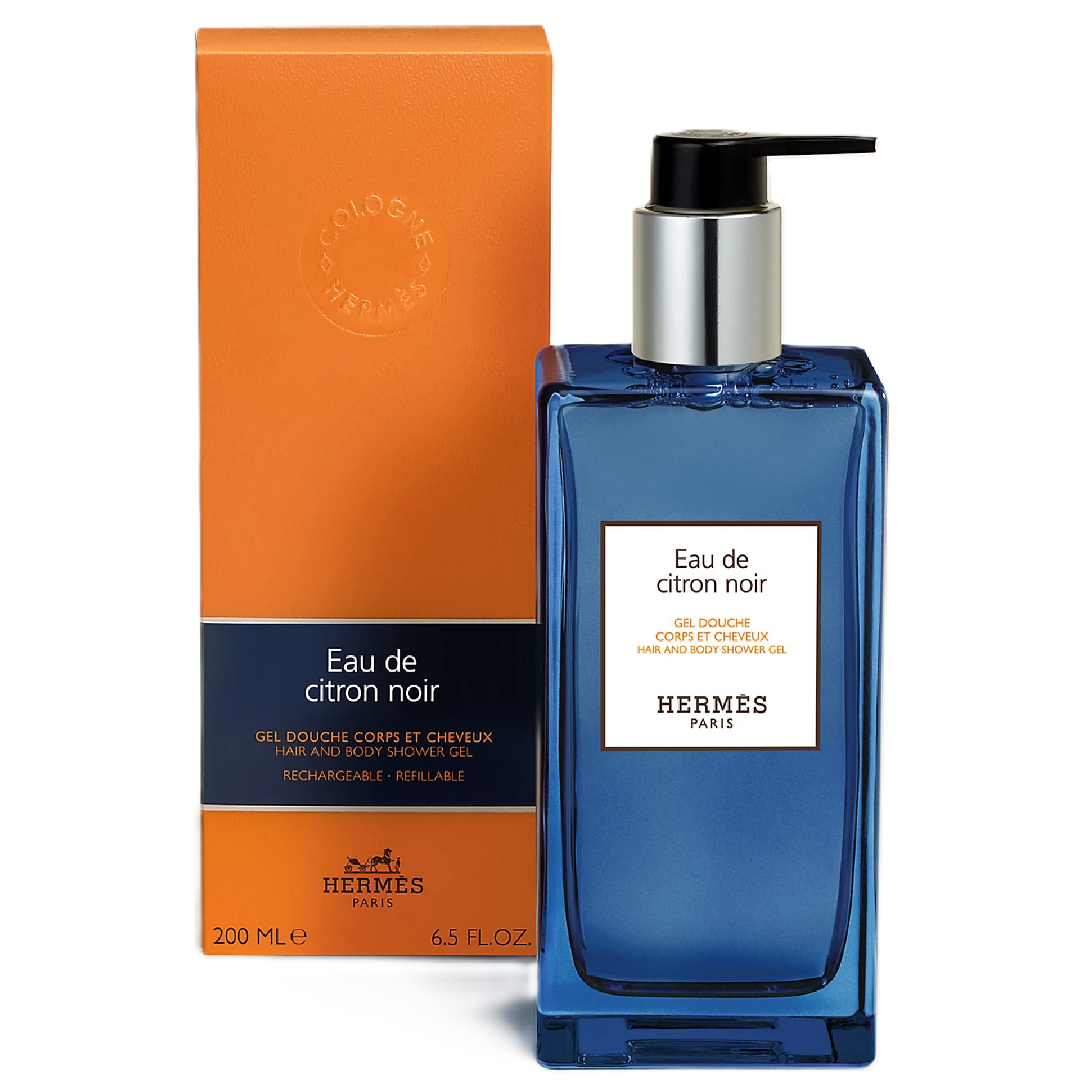 Hermes Eau De Citron Noir Hair & Body Refillable Shower Gel