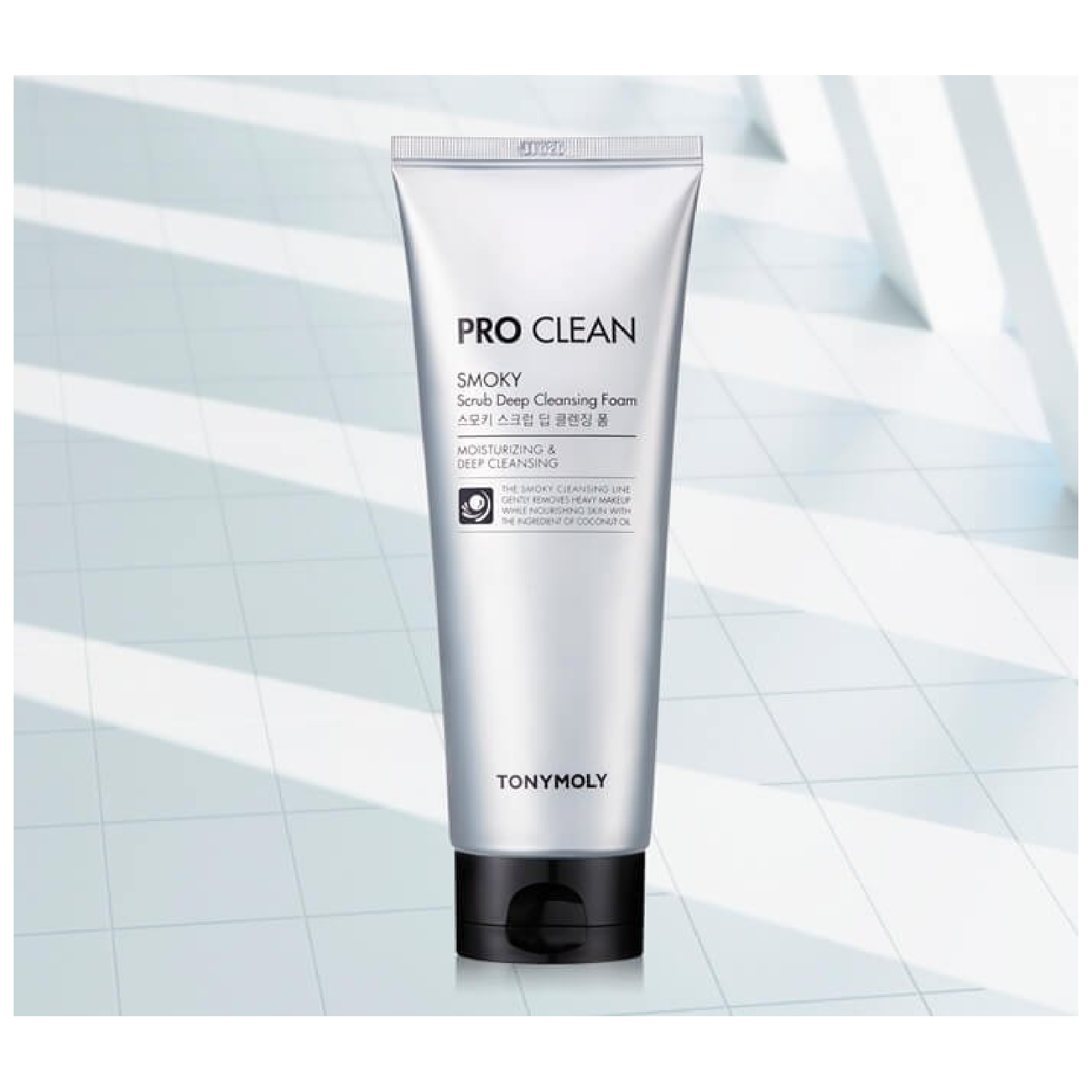 Tonymoly Pro Clean Smoky Scrub Moisturizing Deep Cleansing Foam