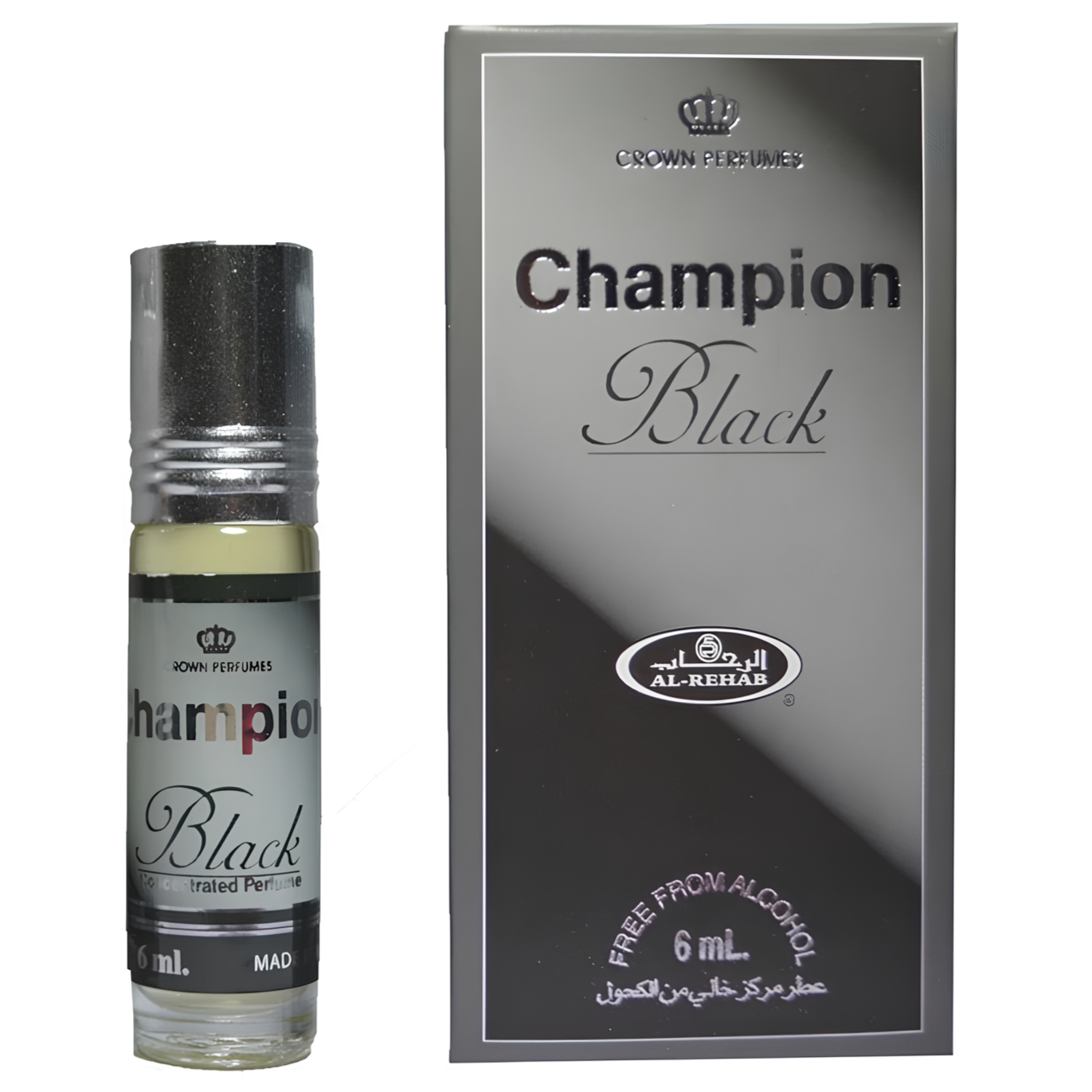 Al-Rehab Champion Black Concentrated Perfume Oil for Men