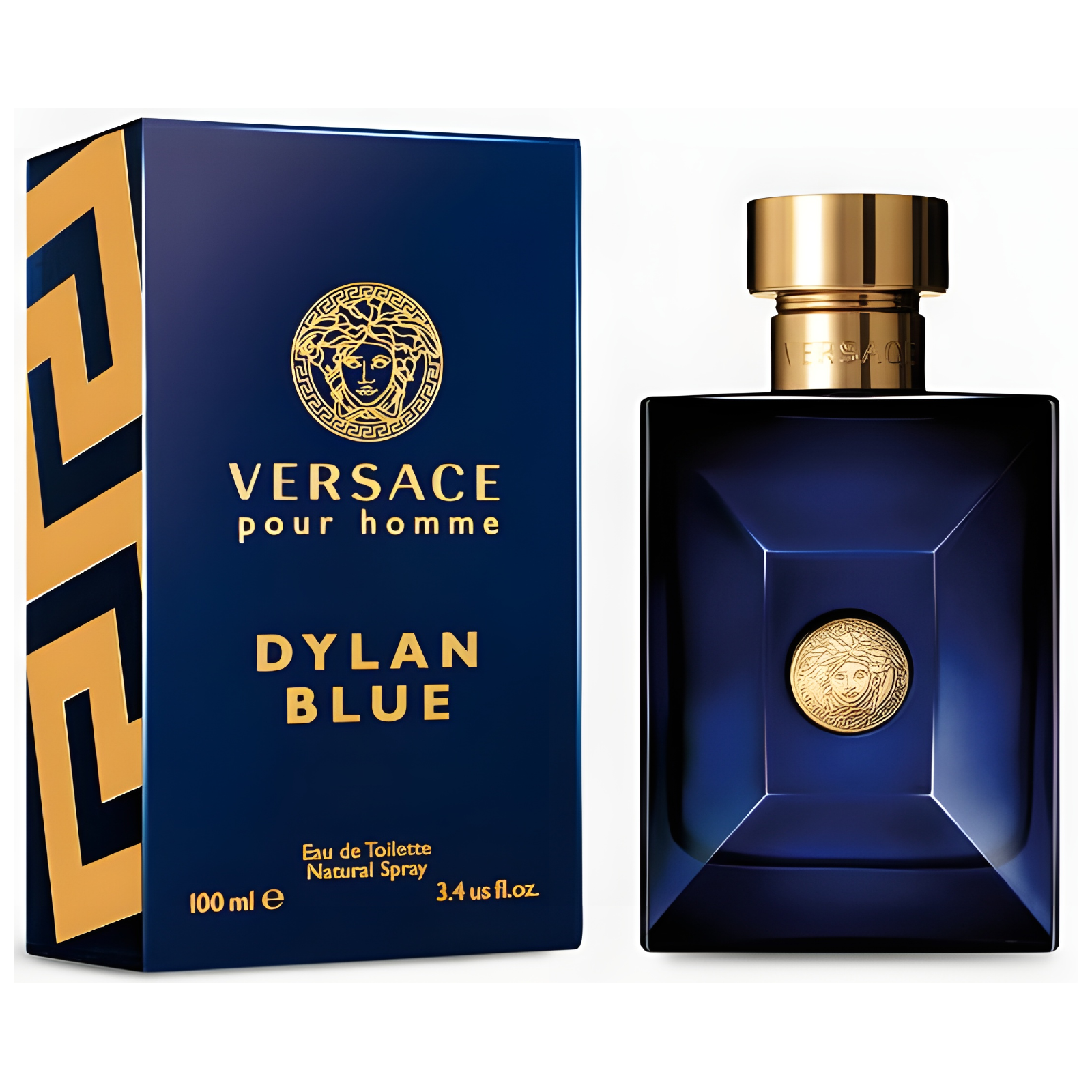 Versace Red & Blue (Eros Flame & Dylan Blue) Fragrance Bundle for Men