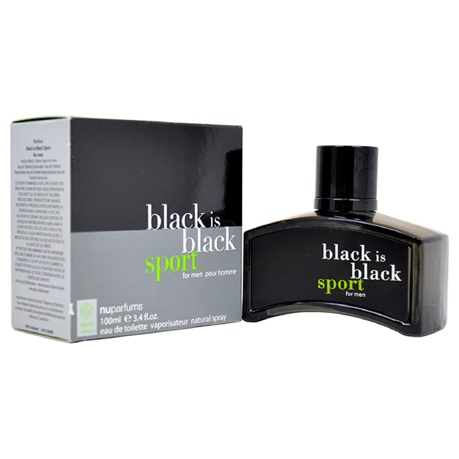 Nu Parfums Black is Black Sport Eau de Toilette for Men