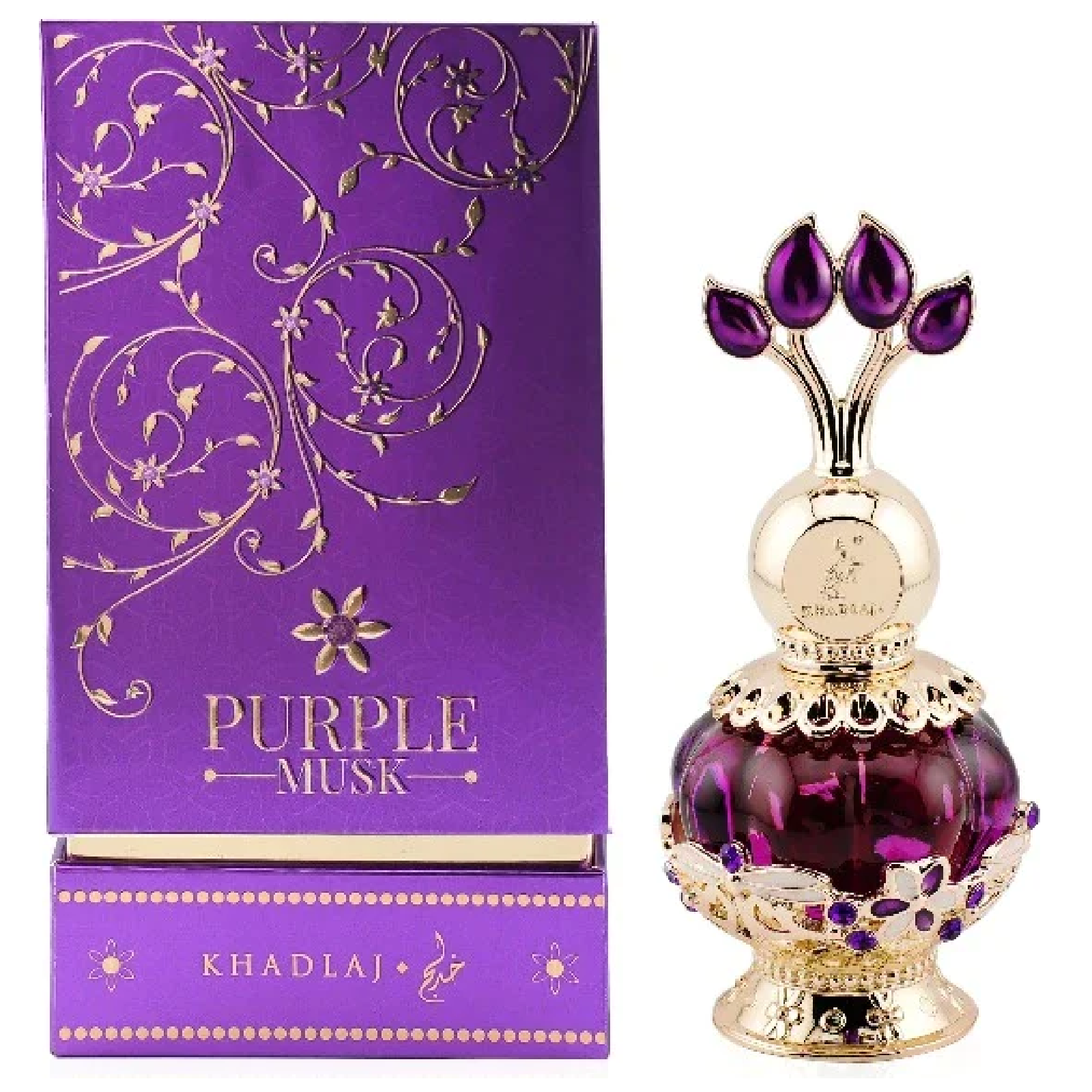 Khadlaj Purple Musk Concentrated Perfume Oil for Women