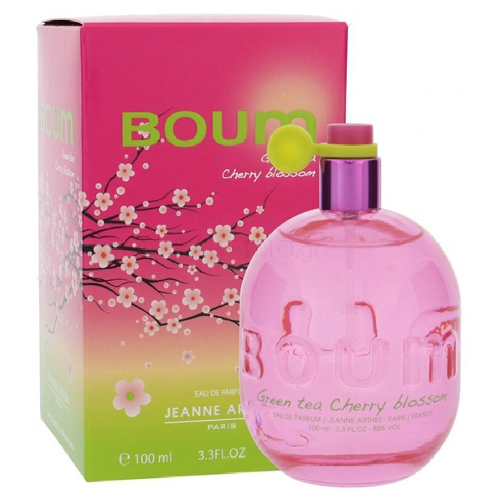 Jeanne Arthes Boum Green Tea Cherry Blossom Eau de Parfum for Women
