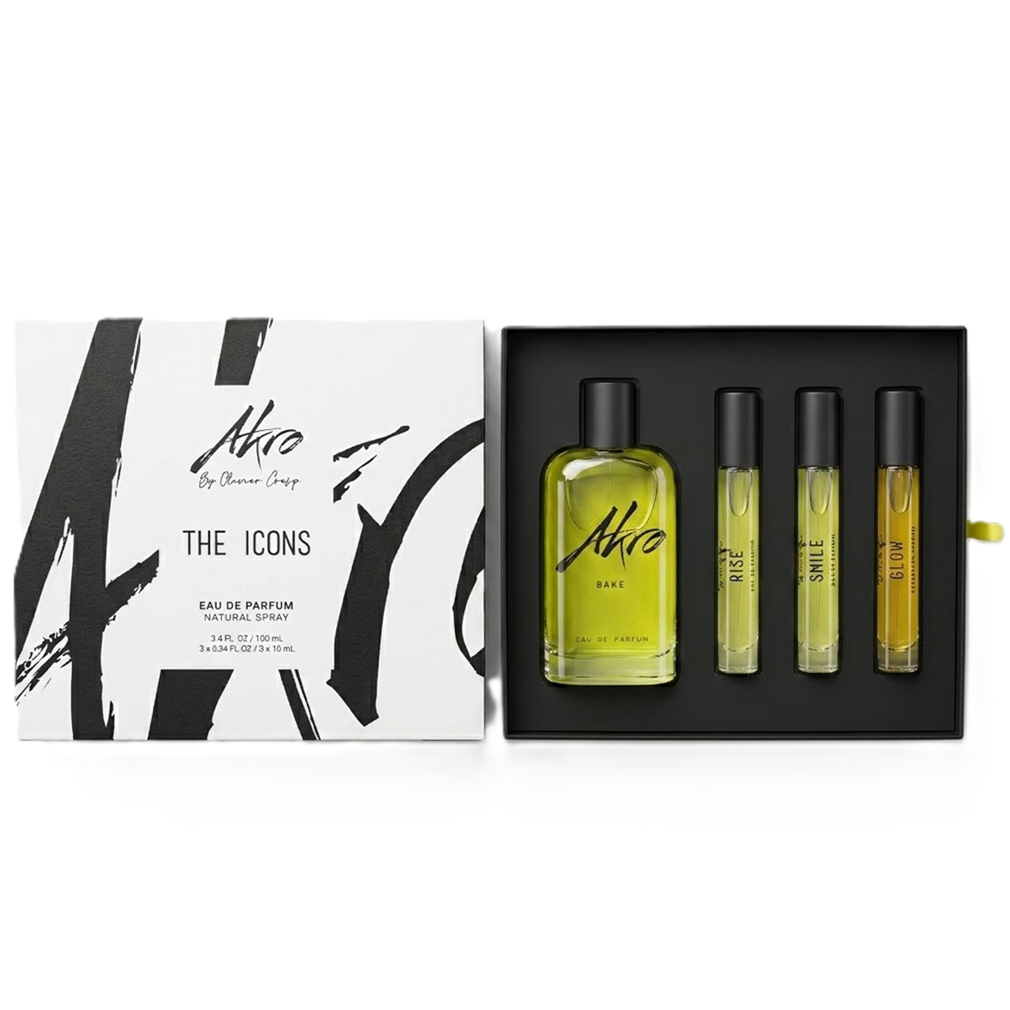 Akro The Icons Set Bake, Glow, Smile & Rise Gift Set for Everyone
