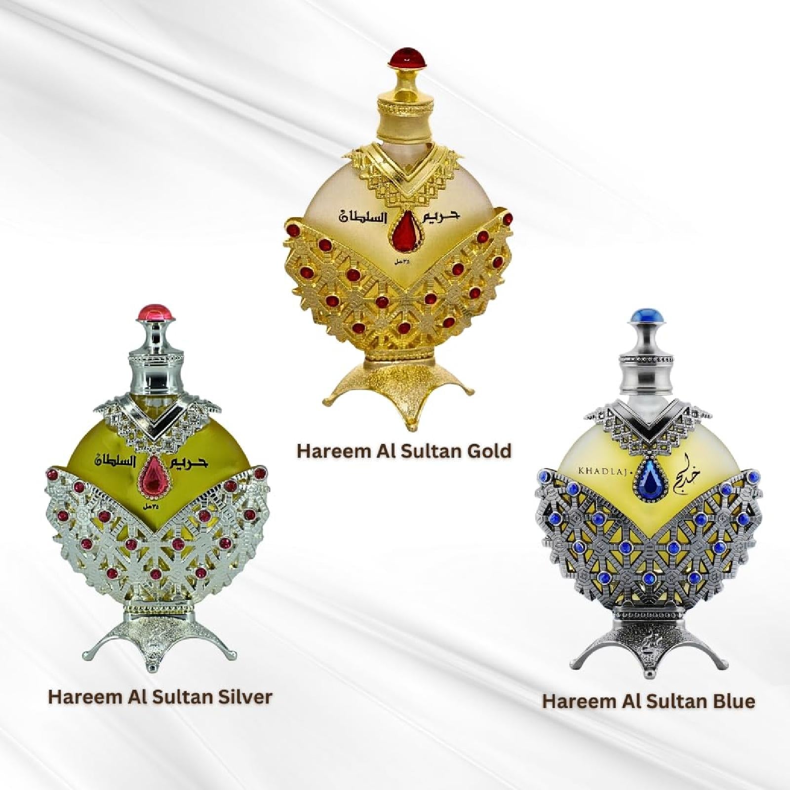 Khadlaj Hareem Al Sultan Concerned Perfume Oil Fragrance Bundle for Everyone
