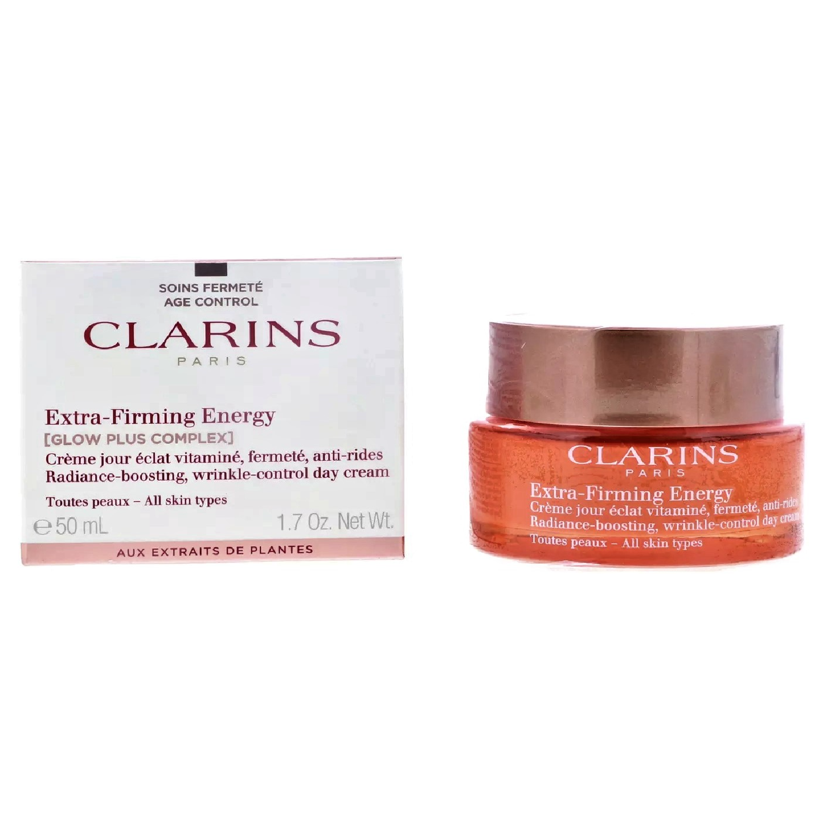Clarins Extra Firming Energy Radience-Boosting Wrinkle Control for Women