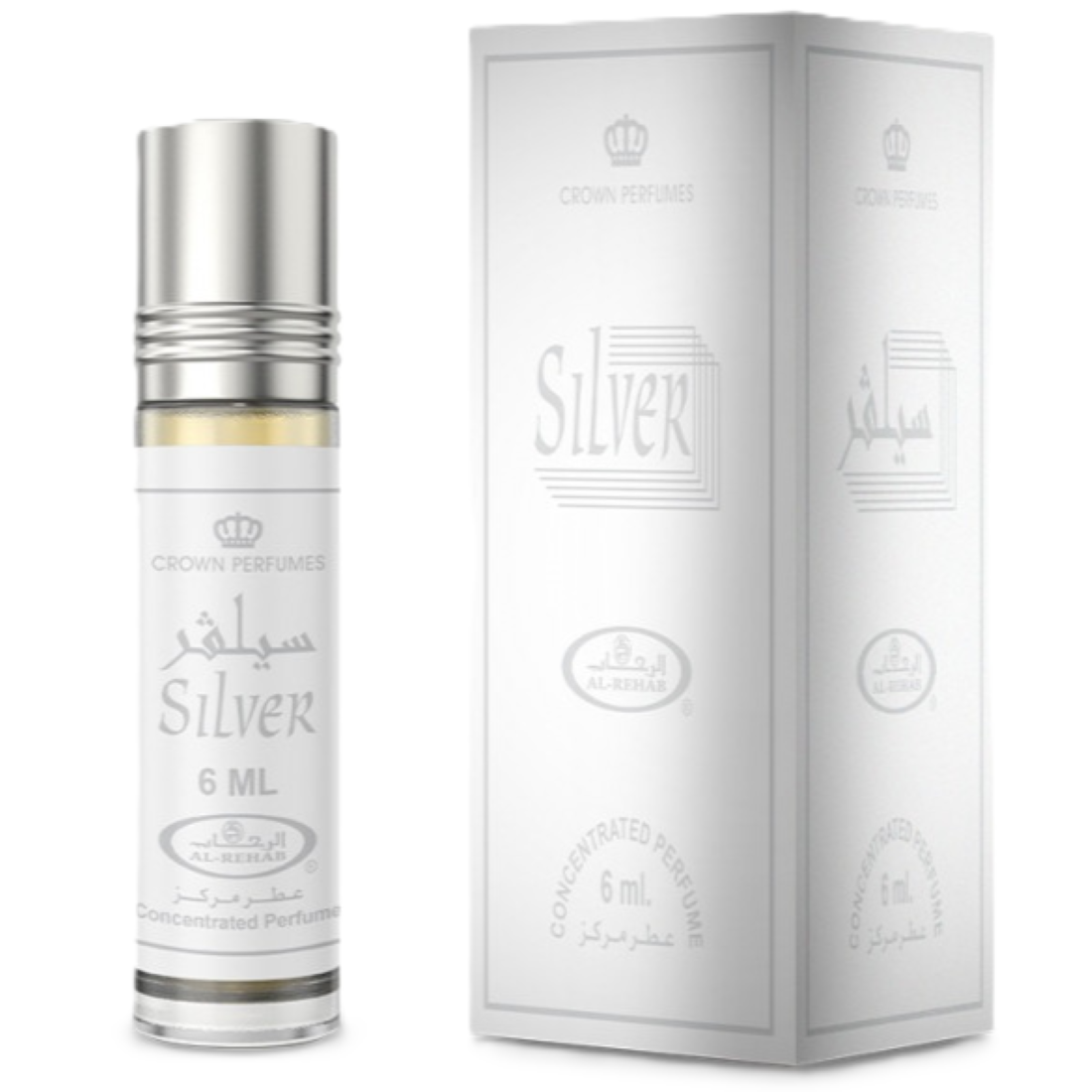 Al-Rehab Silver Concentrated Perfume Oil for Men