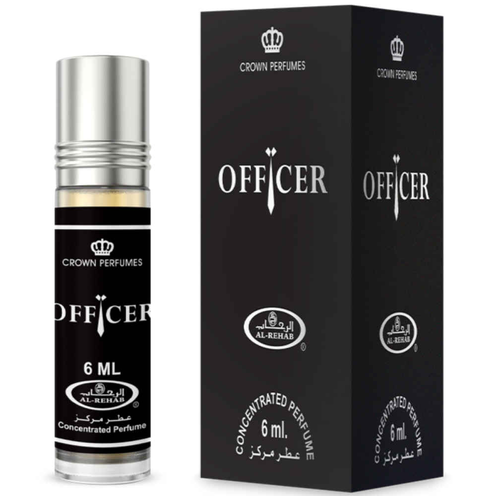 Al-Rehab Officer Concentrated Perfume Roller Ball for Men