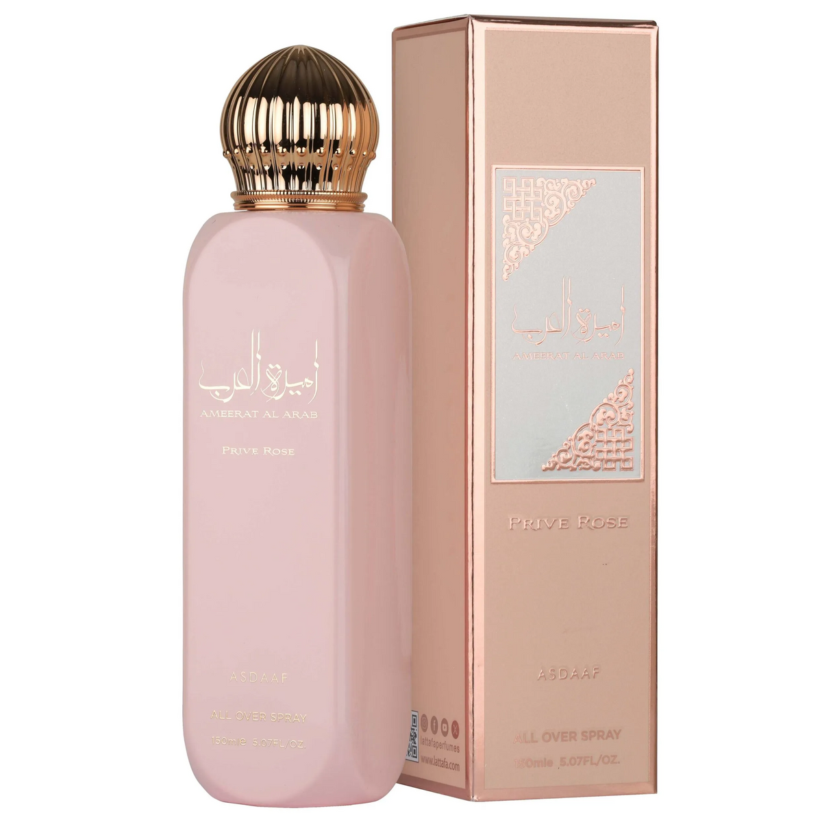 Asdaaf Ameerat Al Arab Prive Rose All Over Spray for Women
