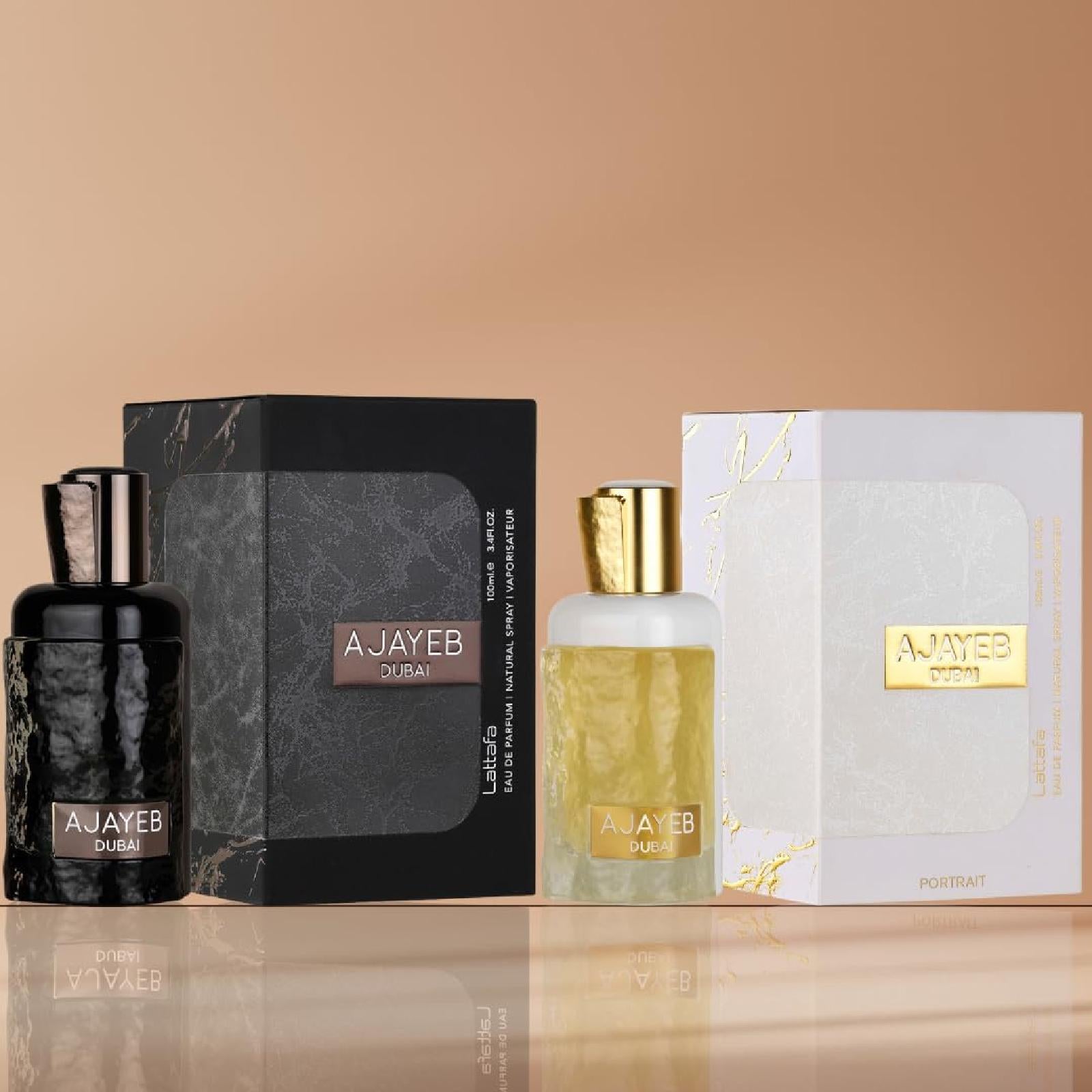 Lattafa Ajayeb Dubai 2 Pcs Fragrance Bundle for Everyone