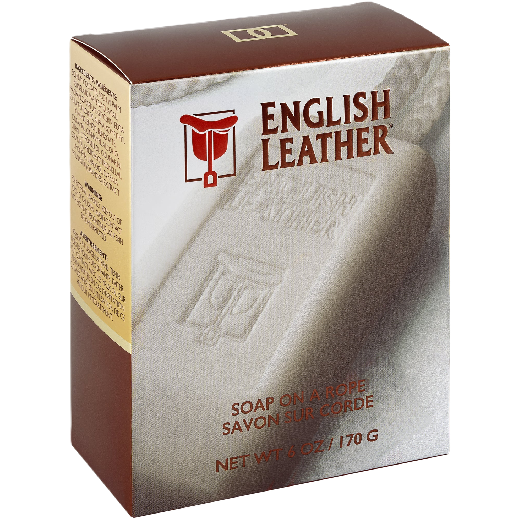 Dana English Leather Perfumed Soap on a Rope for Men