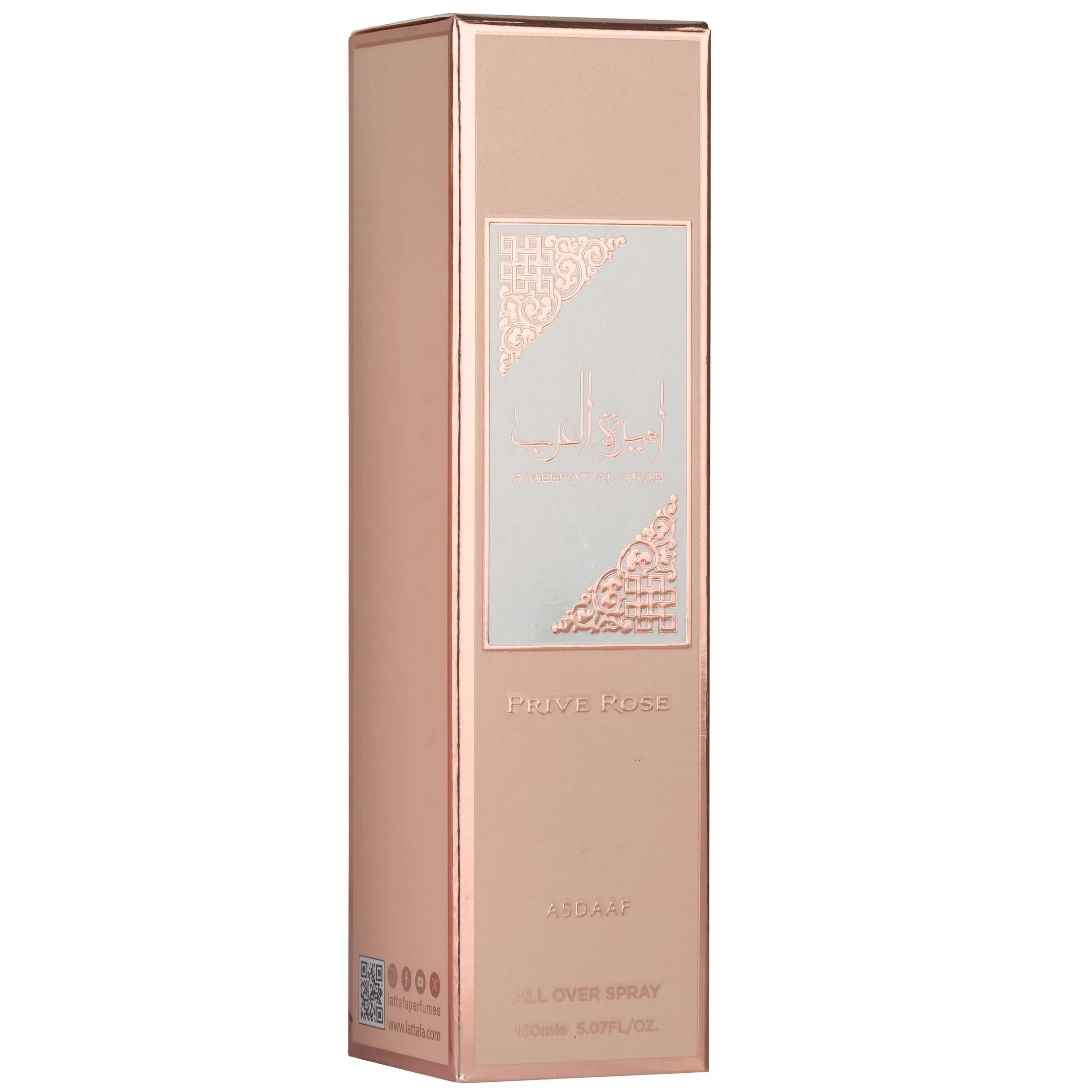Lattafa Ameerat Al Arab Prive Rose All Over Spray for Women