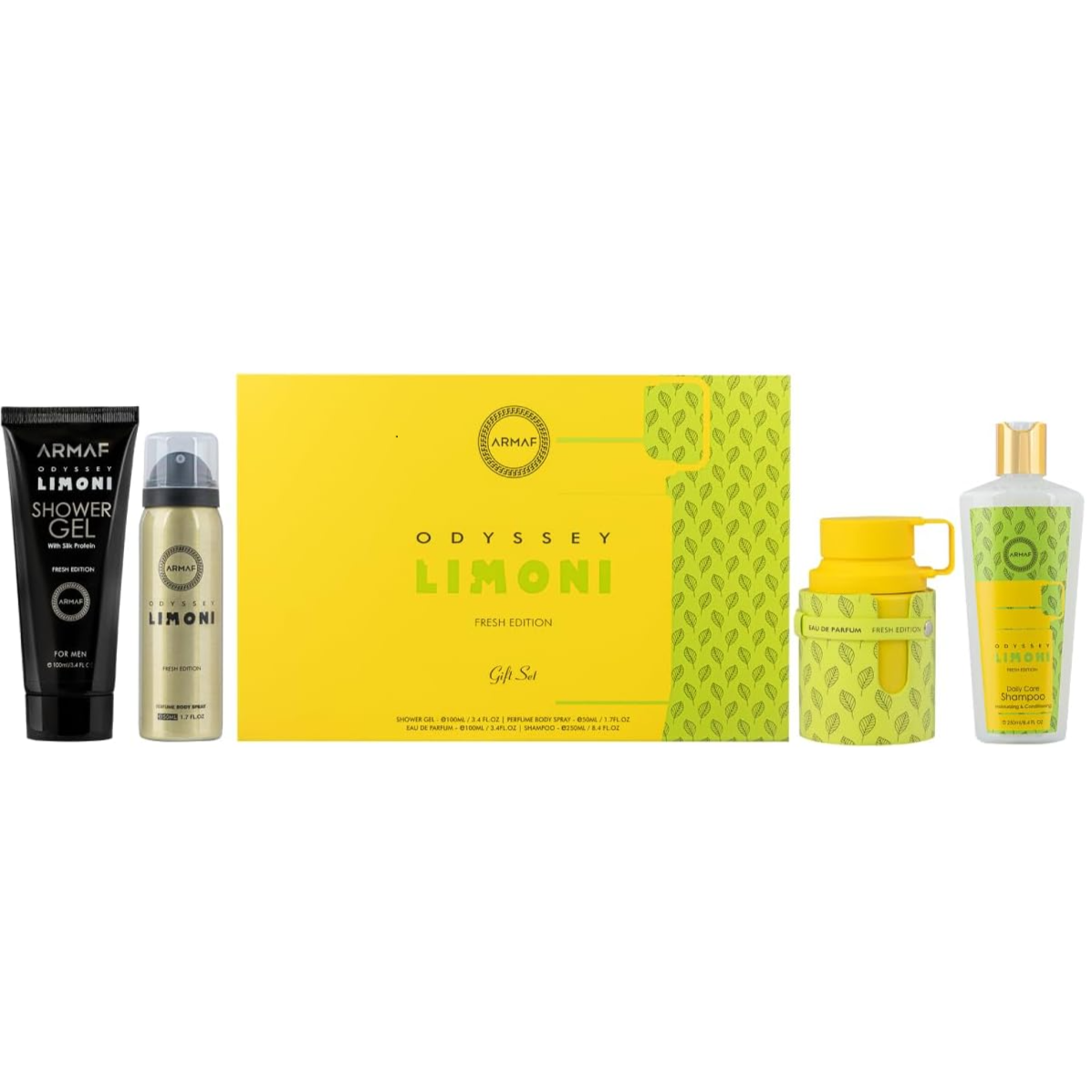 ARMAF ボディミスト 6本セット Armaf Odyssey Limoni Fresh Gift Set - Unisex Fragrance