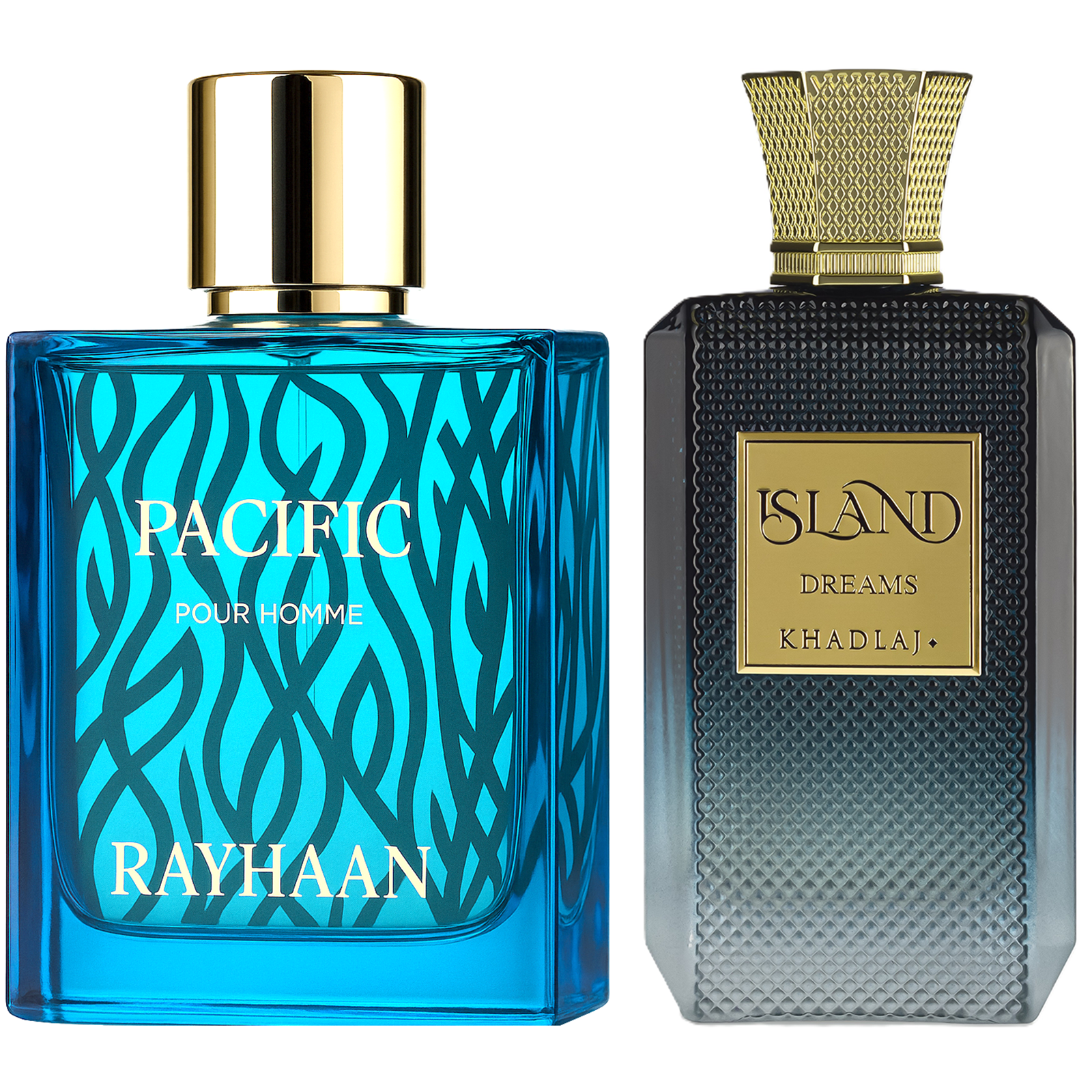 Rayhaan & Khadlaj Tropical Getaway (Pacific & Dreams) Fragrance Bundle for Everyone