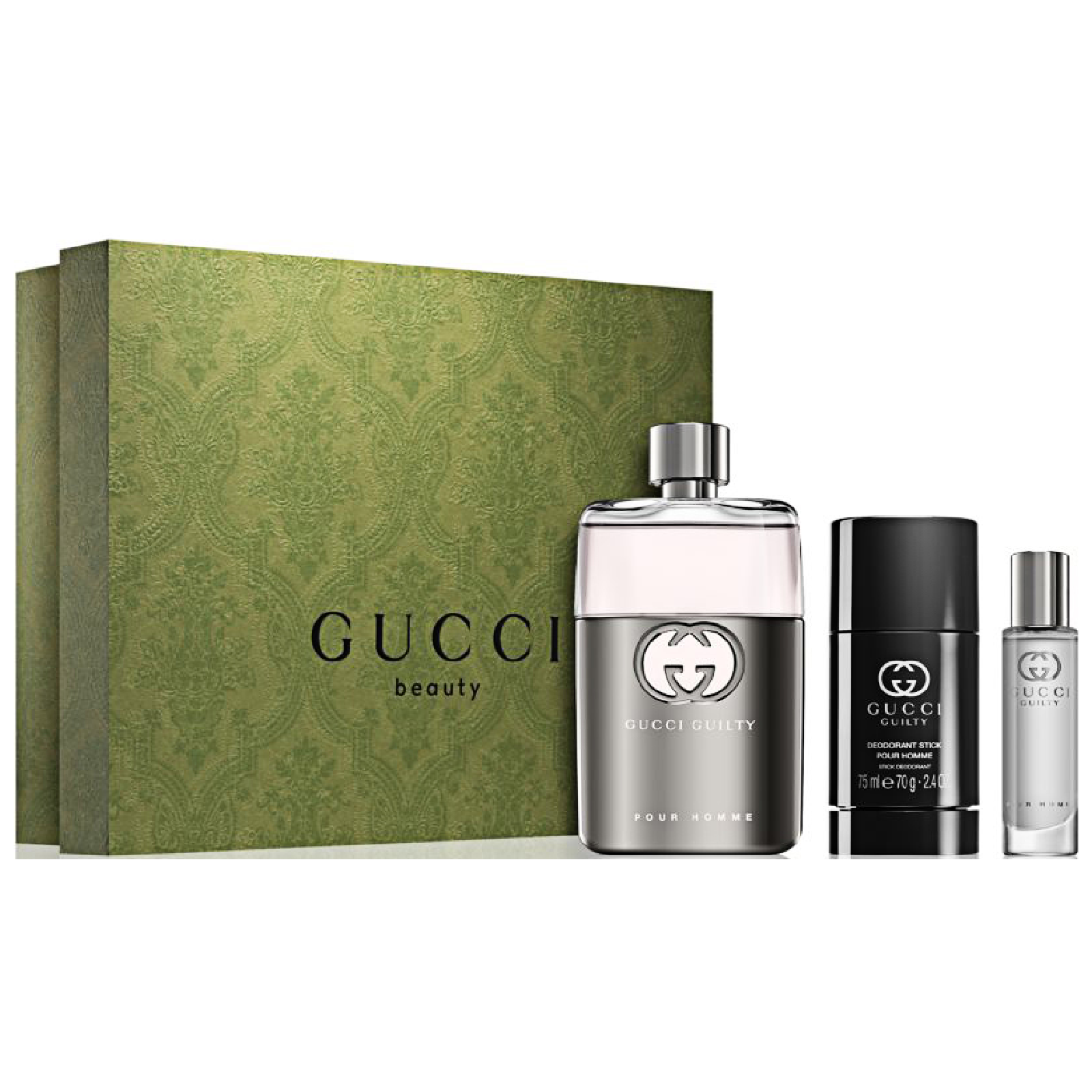 GUCCI グッチ　ENVY ＋GUILTY ＋Deodorant 3点セット Gucci Guilty Gift Set for Men - Woody Aromatic Fragrance