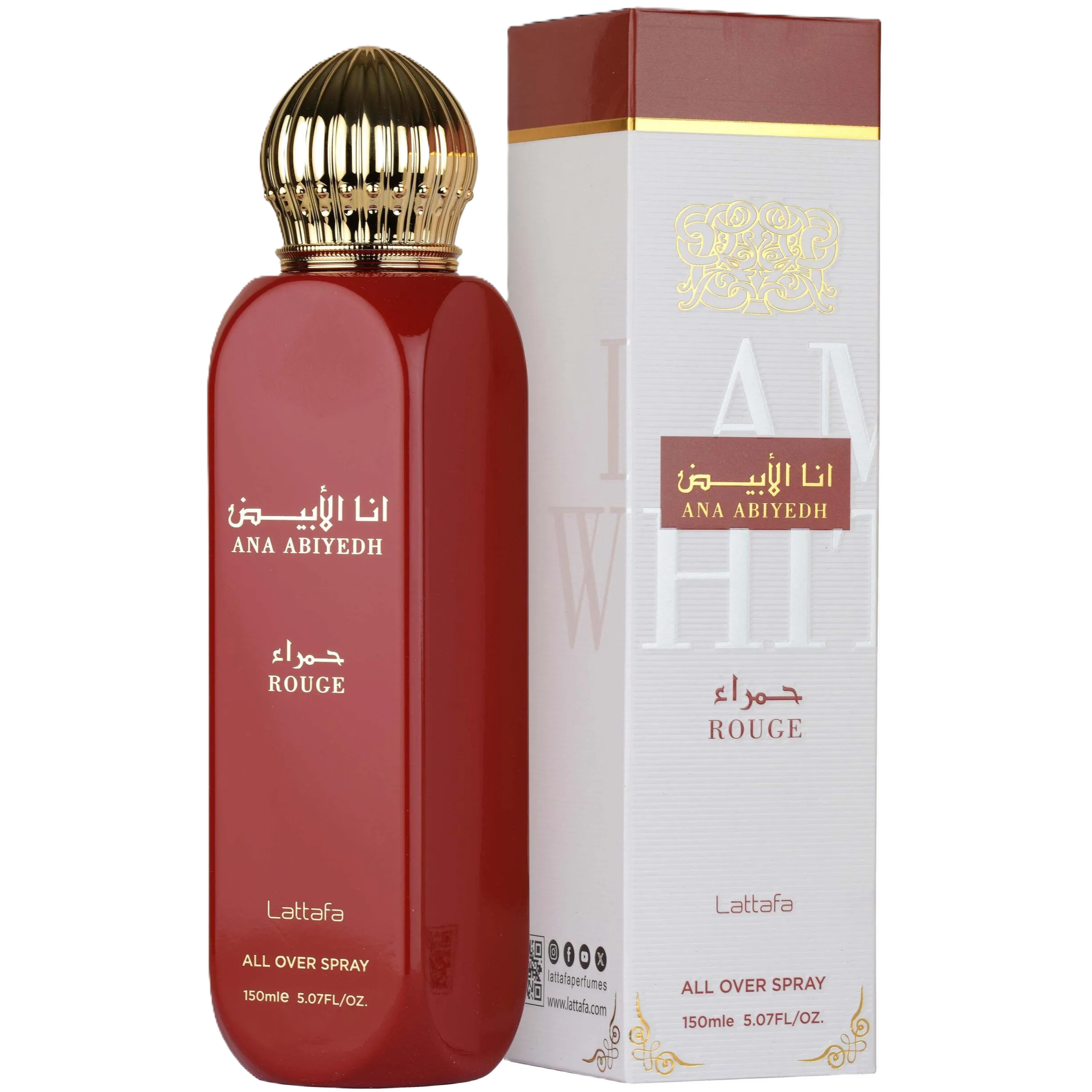 Lattafa Ana Abiyedh Rouge All Over Spray for Women