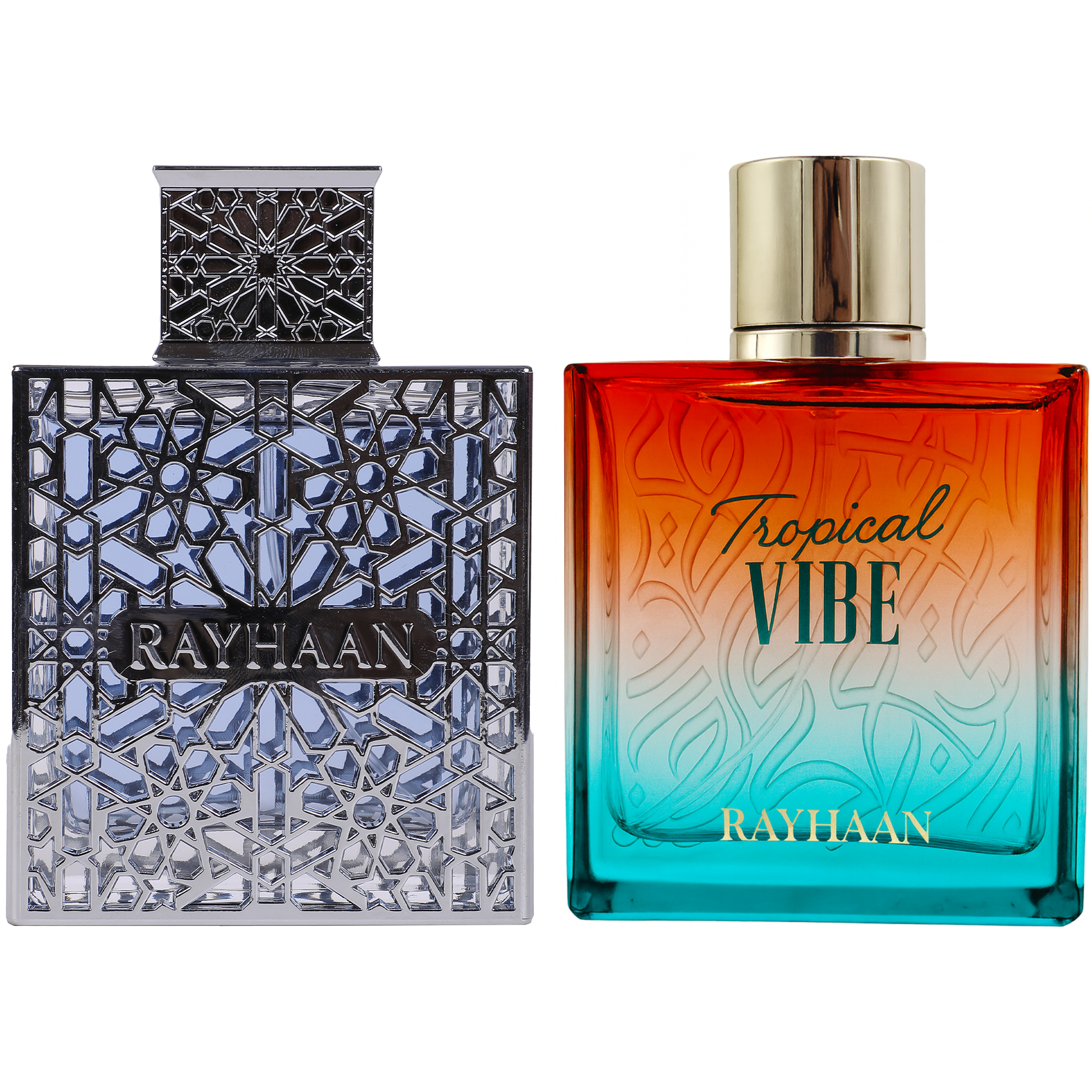 Rayhaan Tropical Escape 2 PC (Aquatica & Tropical Vibe) Fragrance Bundle