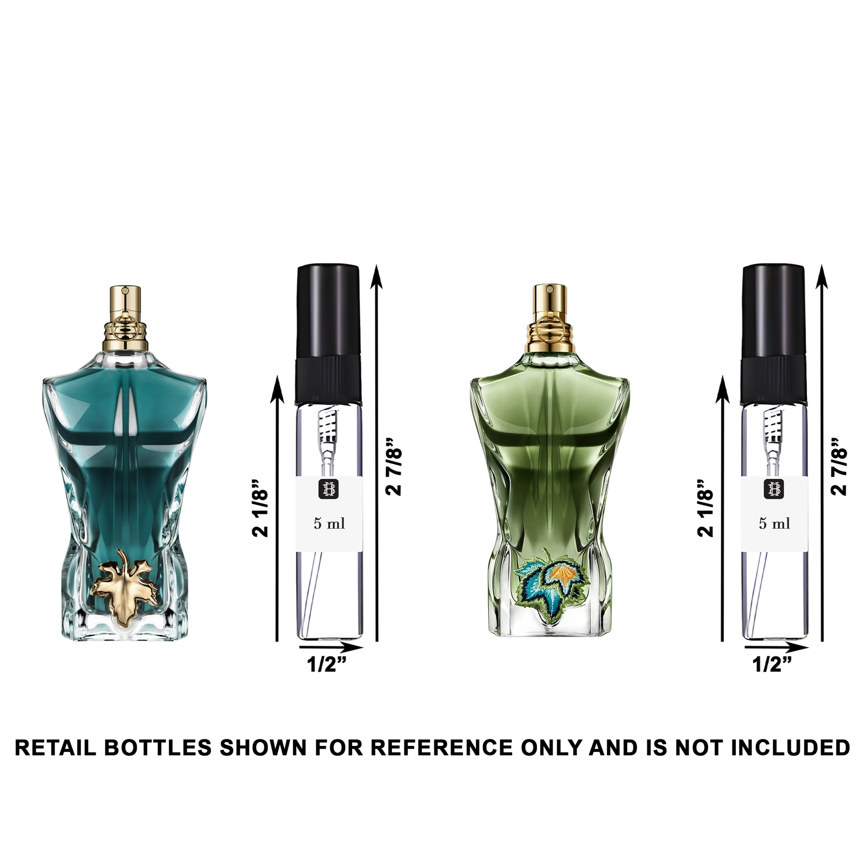 Jean Paul Gaultier Le Beau & Le Beau Paradise Garden Decant Bundle for Men