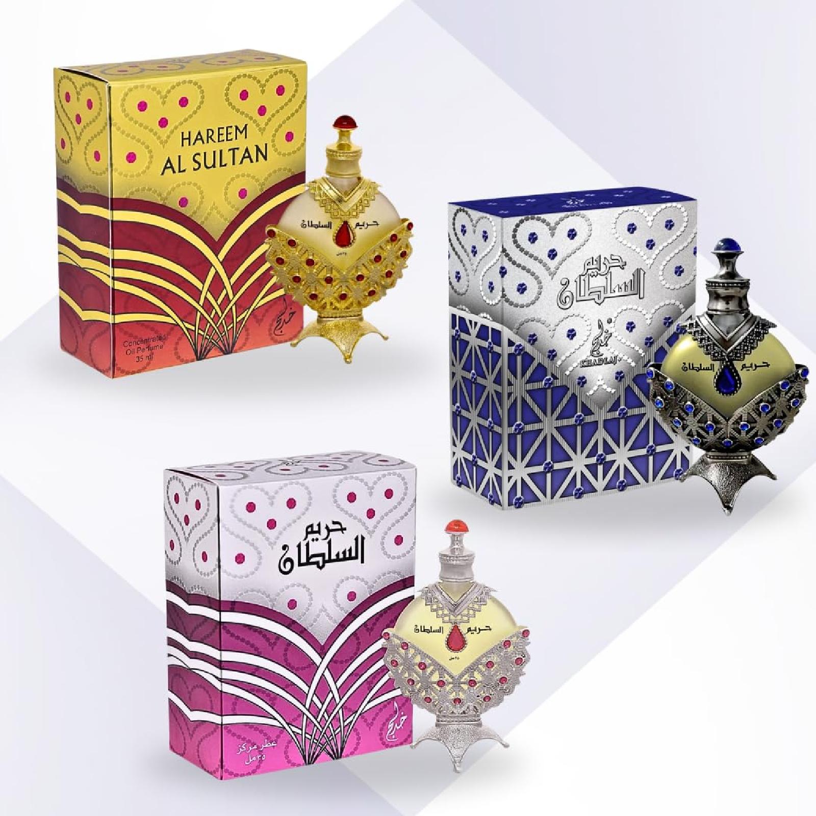 Khadlaj Hareem Al Sultan Concerned Perfume Oil Fragrance Bundle for Everyone