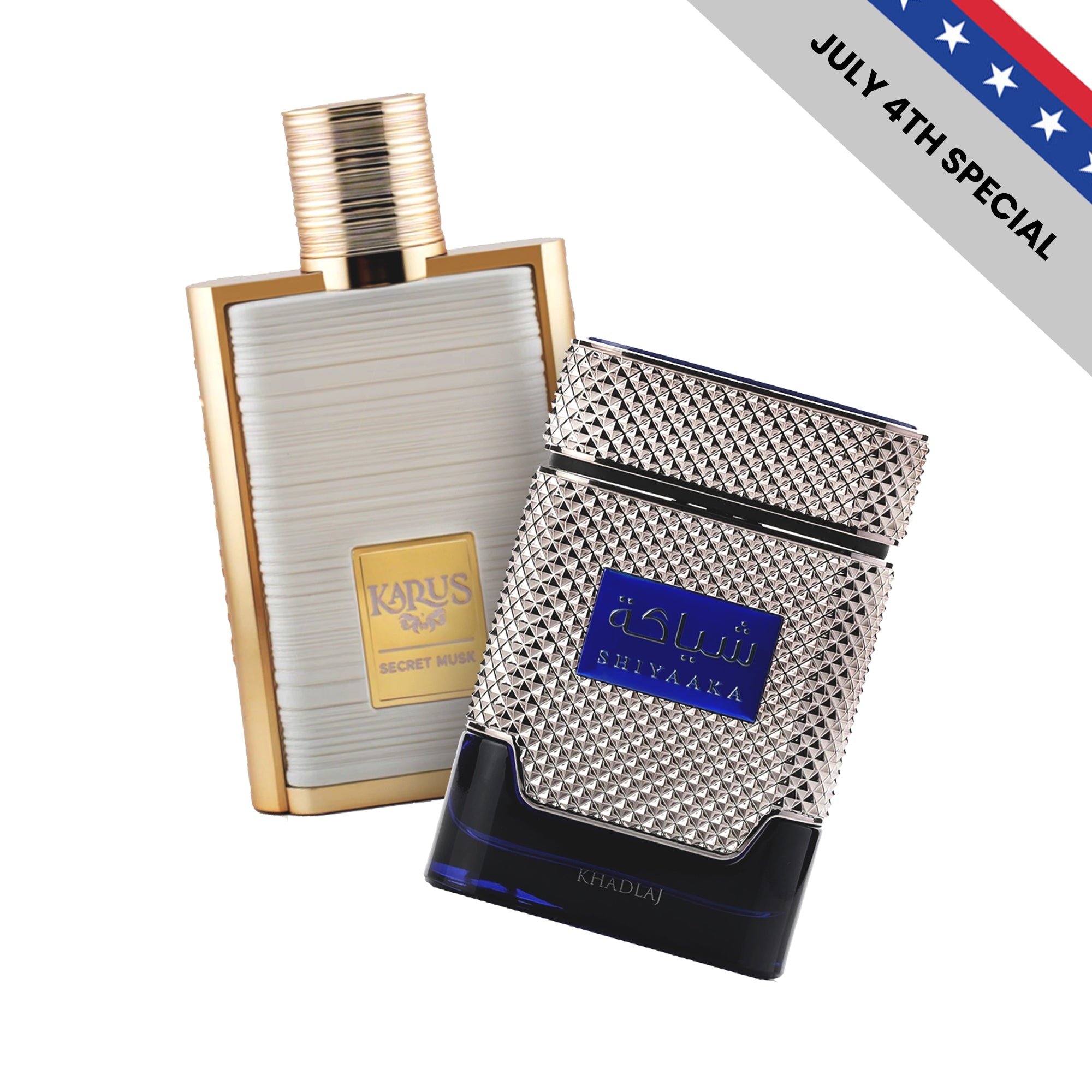 Khadlaj Karus Secret Musk & Shiyaaka Blue Fragrance Bundle for Men