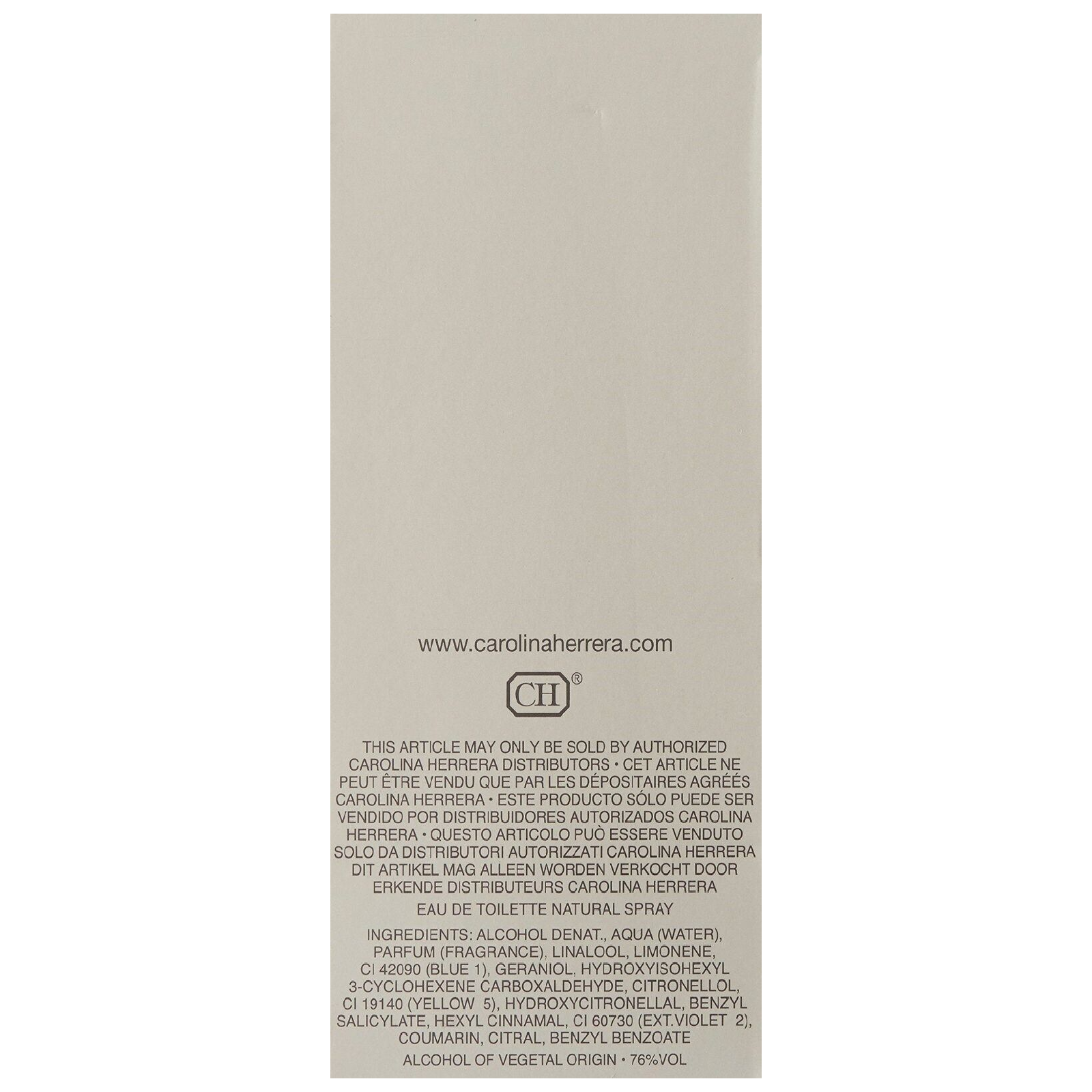 Carolina Herrera 212 Eau de Toilette for Men