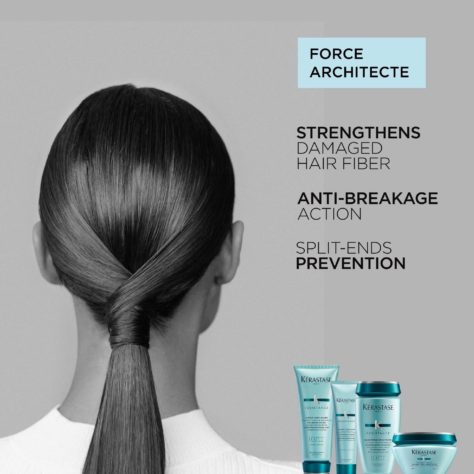 Kerastase Resistance Bain Force Architecte Strengthening Shampoo for Everyone