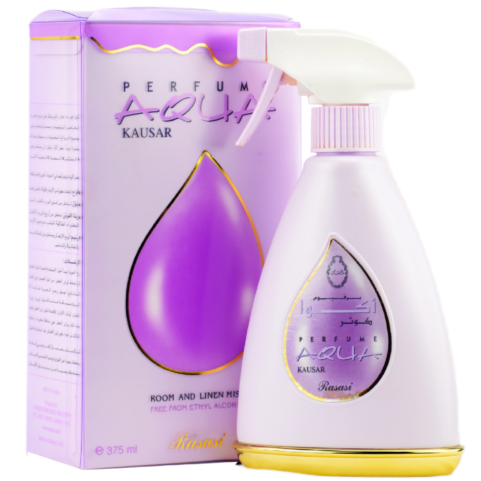 Rasasi Aqua Kausar Room and Linen Mist Air Freshener for Everyone