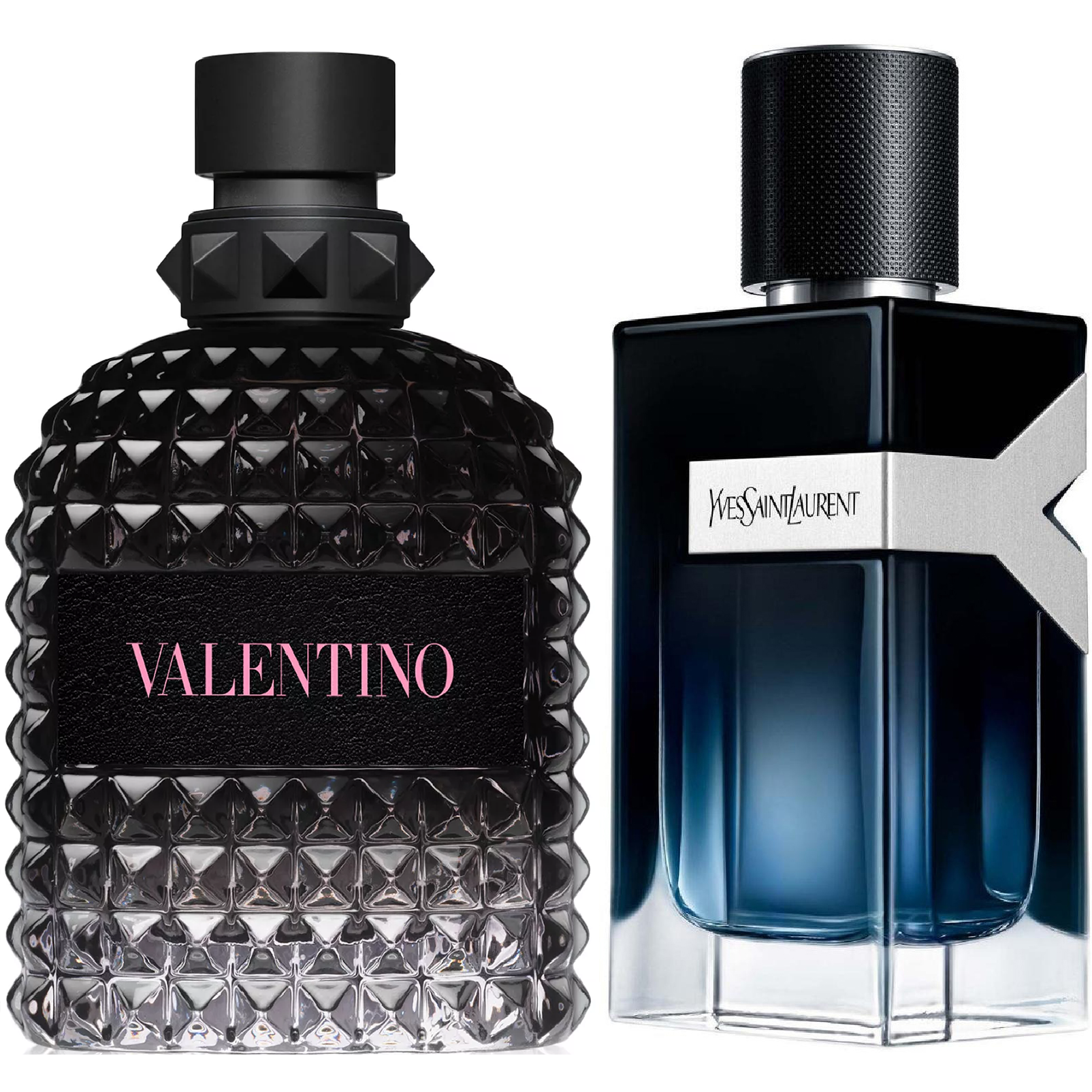 Valentino & YSL Fresh & Sweet (Uomo Born In Roma EDT & Y EDP) Fragrance Bundle for Men
