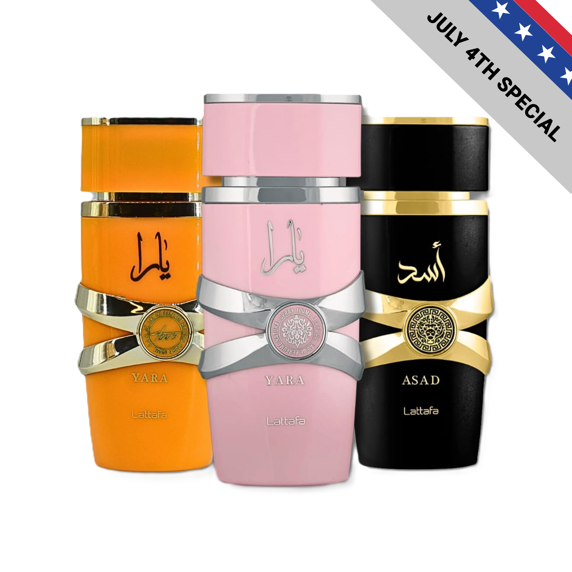 Lattafa Yara, Yara Tous & Asad Fragrance Bundle for Everyone