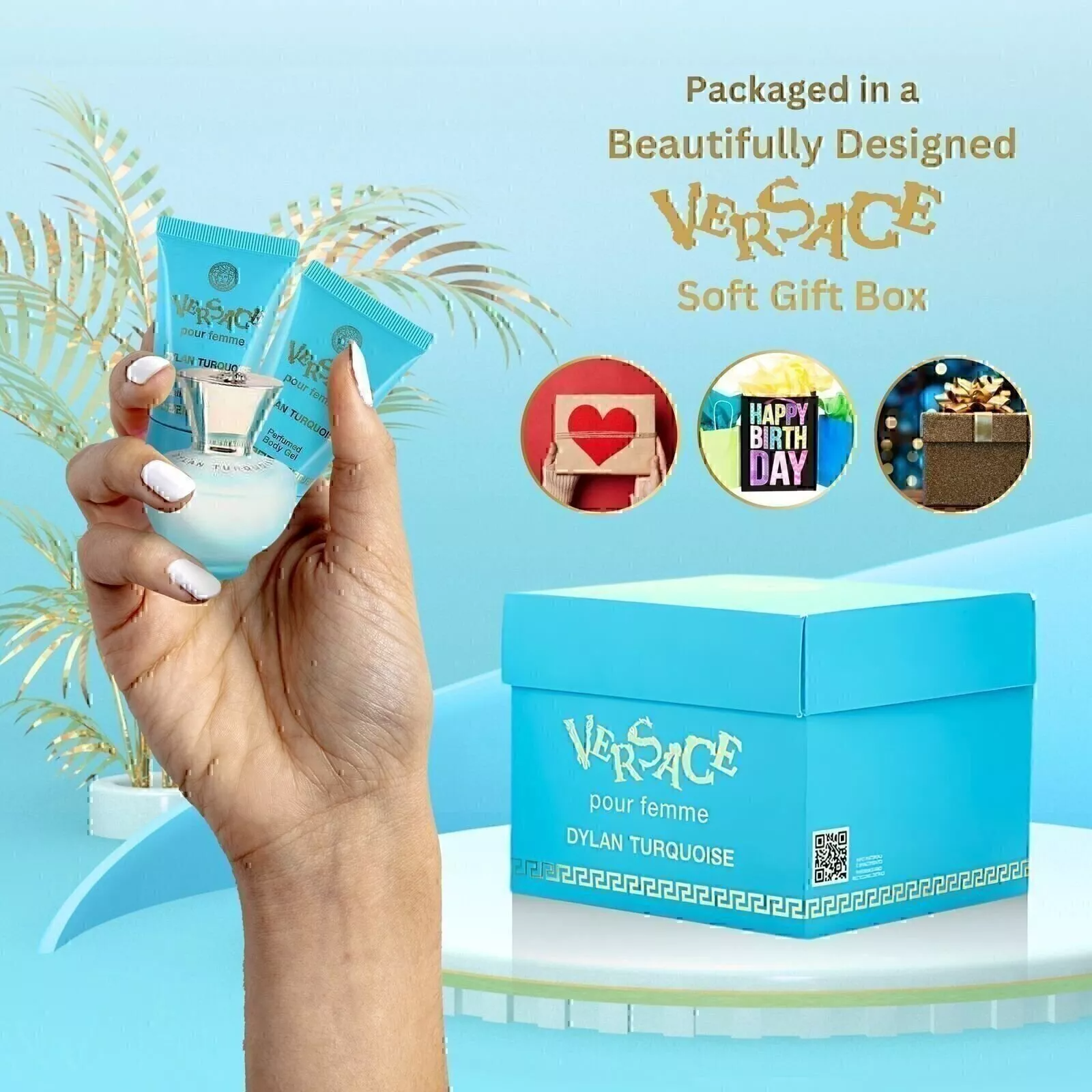 Versace Dylan Turquoise Pour Femme Gift Set for Women