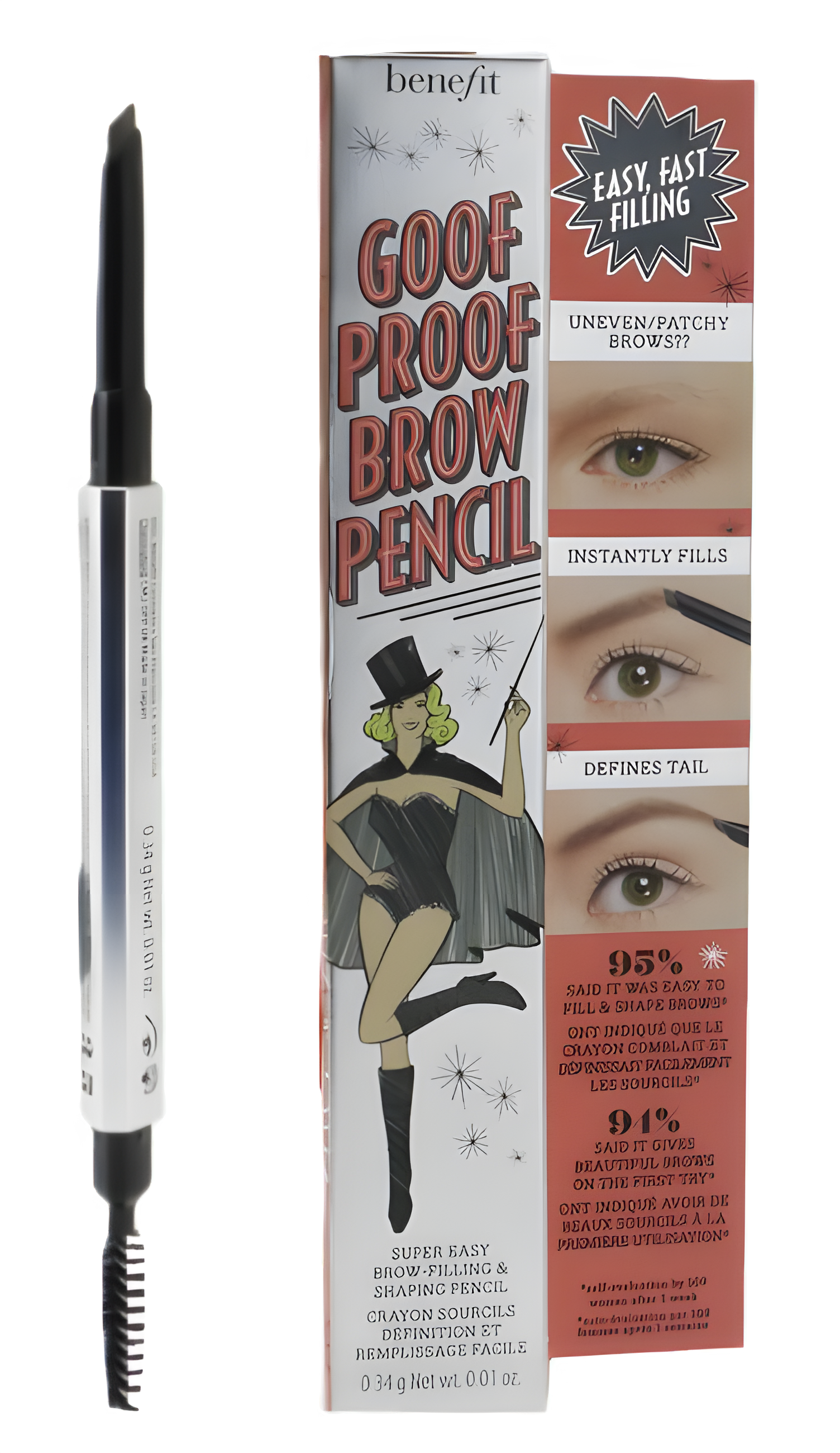 Benefit Goof Proof Brow Super Easy Brow-Filling & Shaping Pencil