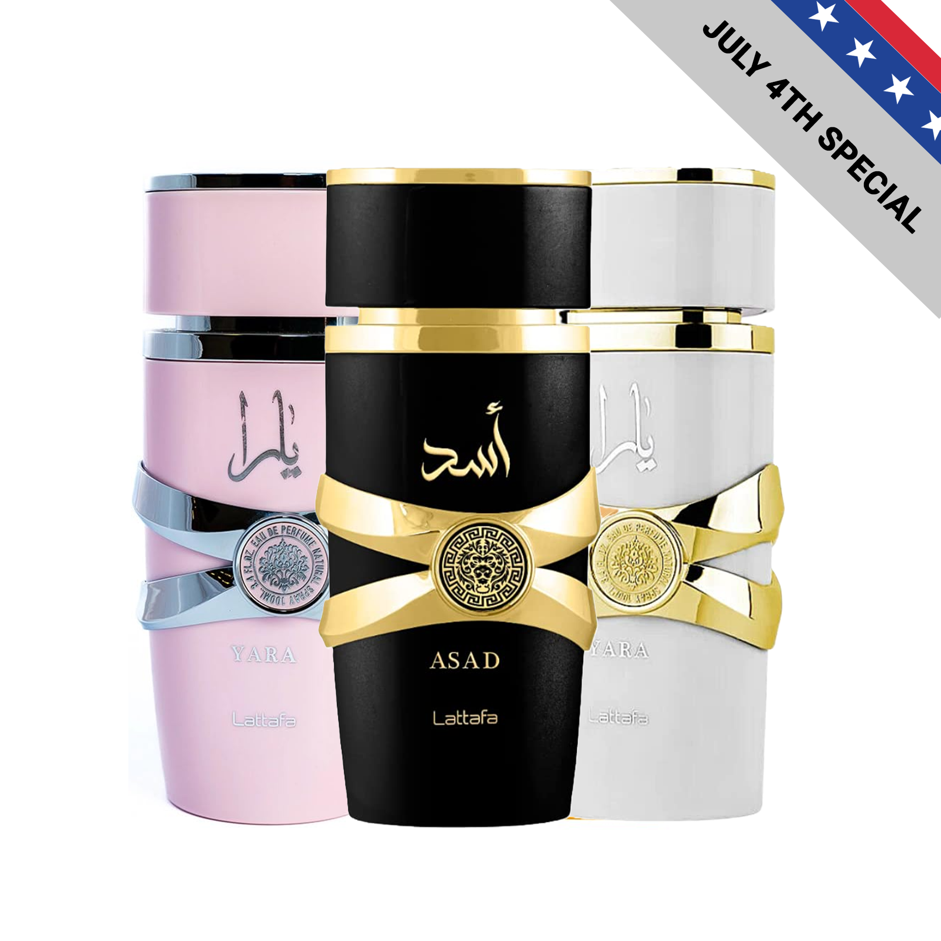 Lattafa Yara, Yara Moi & Asad Fragrance Bundle for Everyone
