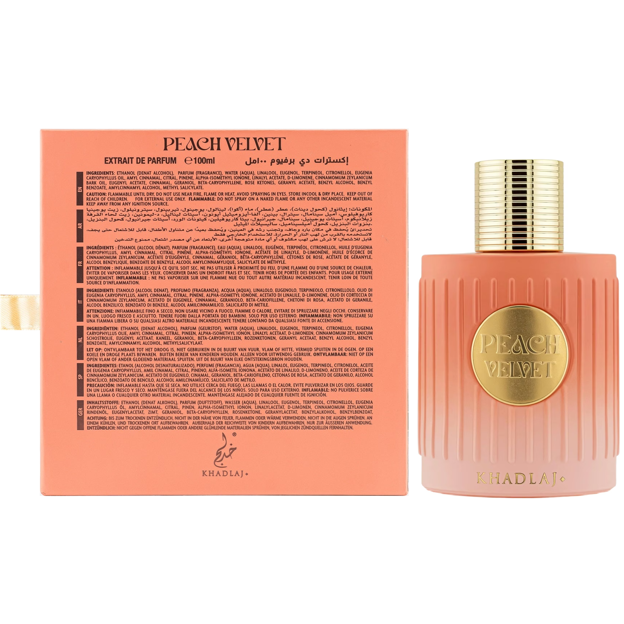 Khadlaj Peach Velvet Extrait de Parfum for Women