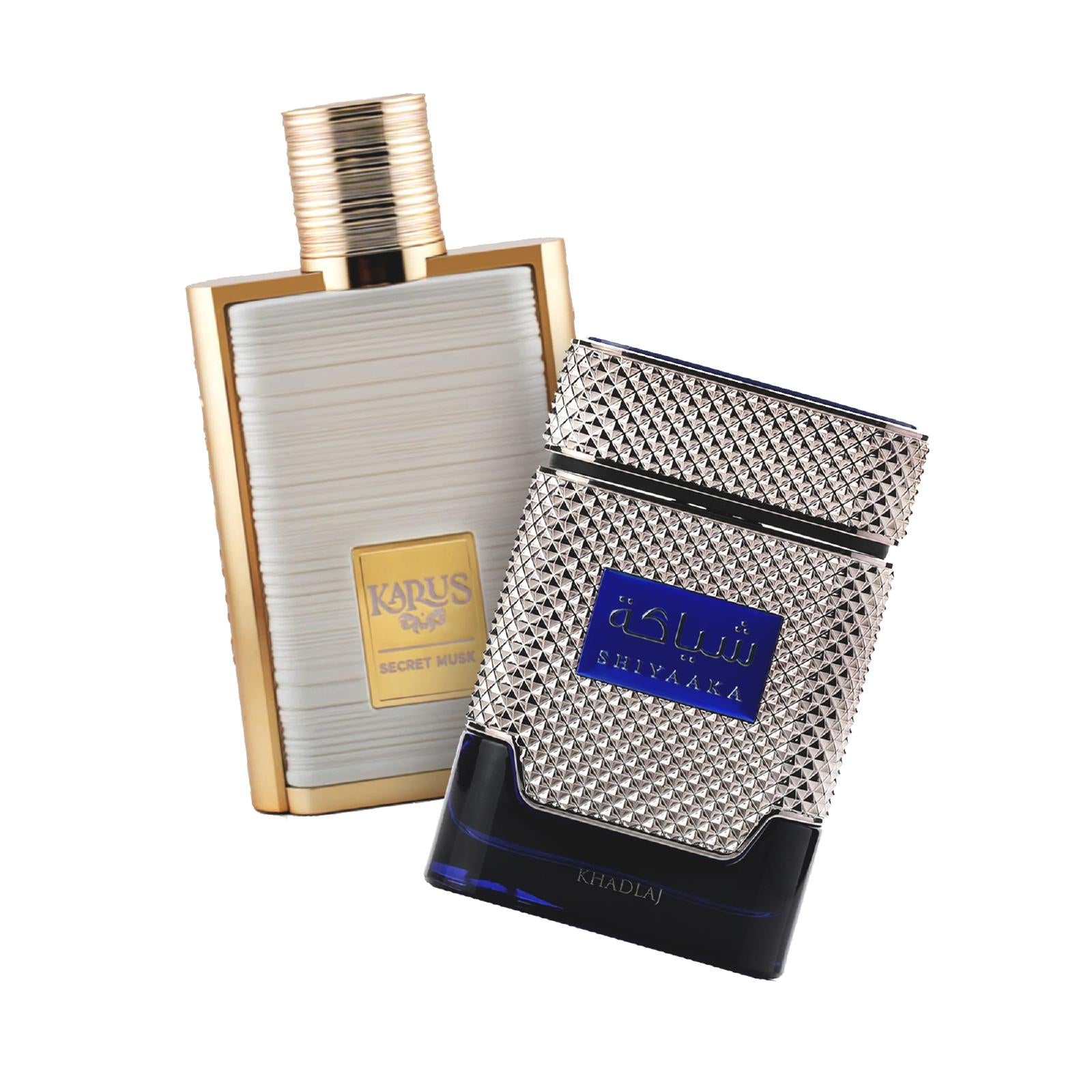 Khadlaj Karus Secret Musk & Shiyaaka Blue Fragrance Bundle for Men