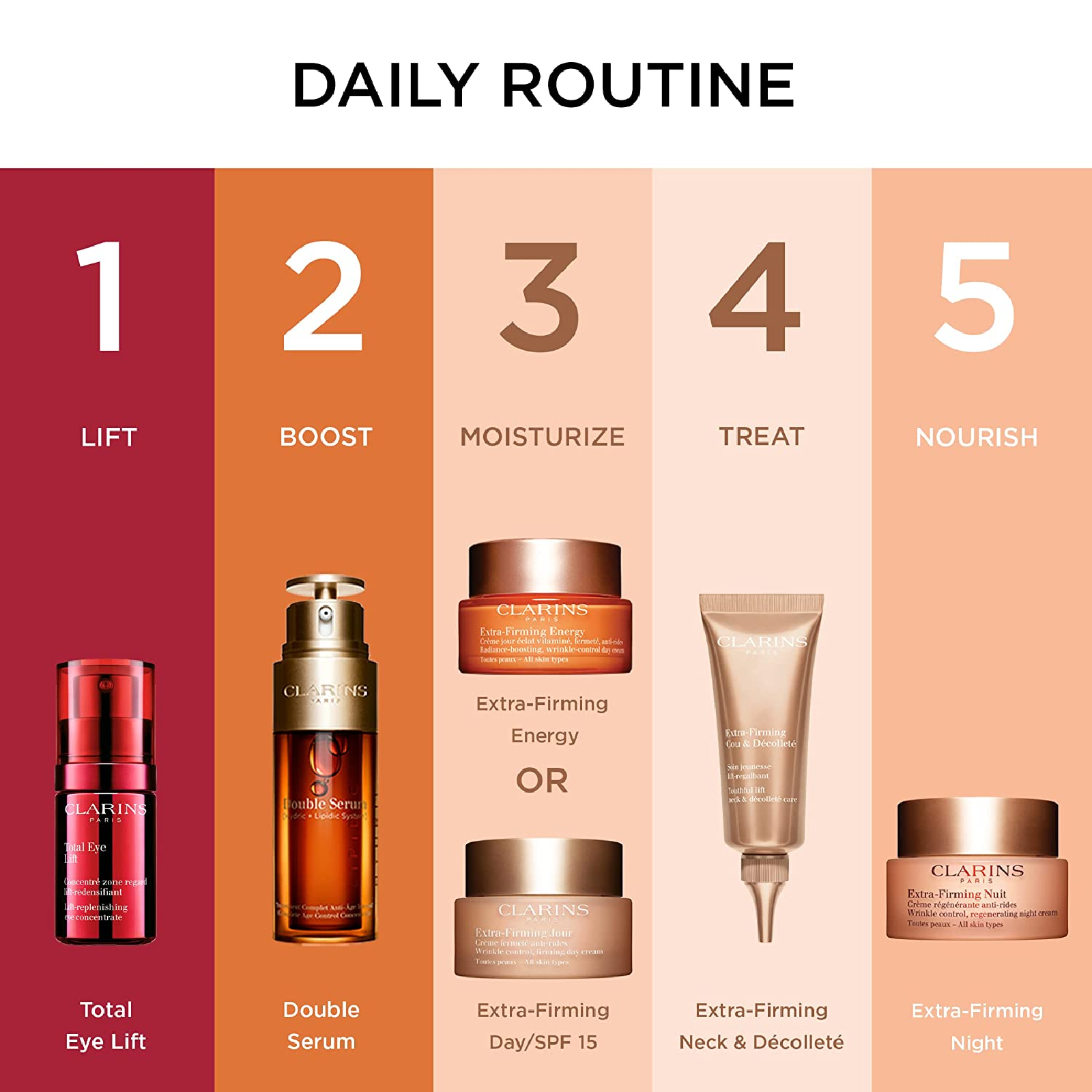 Clarins Extra Firming Energy Radience-Boosting Wrinkle Control for Women