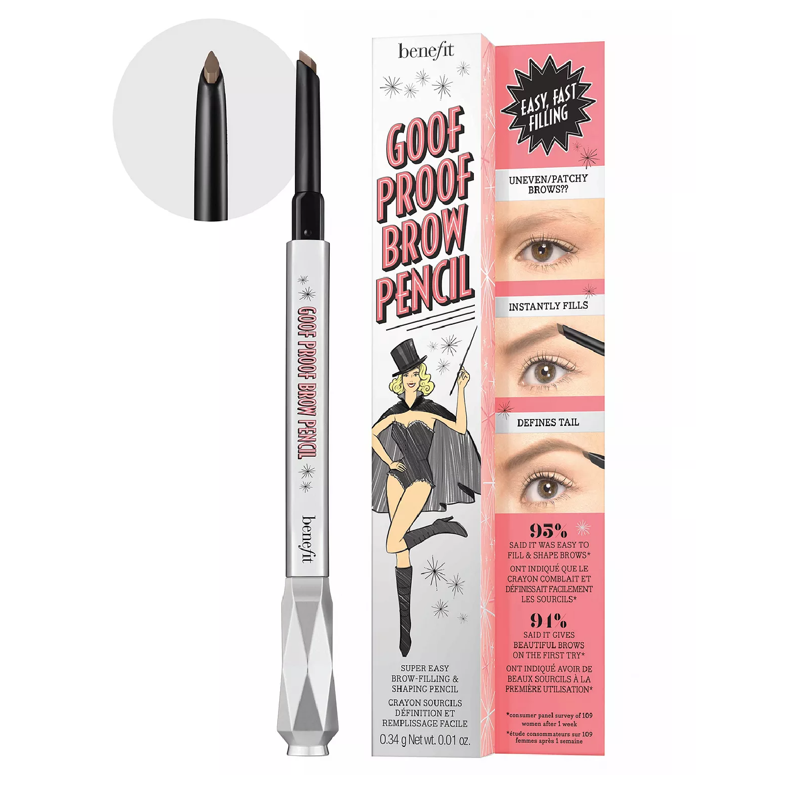 Benefit Goof Proof Brow Super Easy Brow-Filling & Shaping Pencil