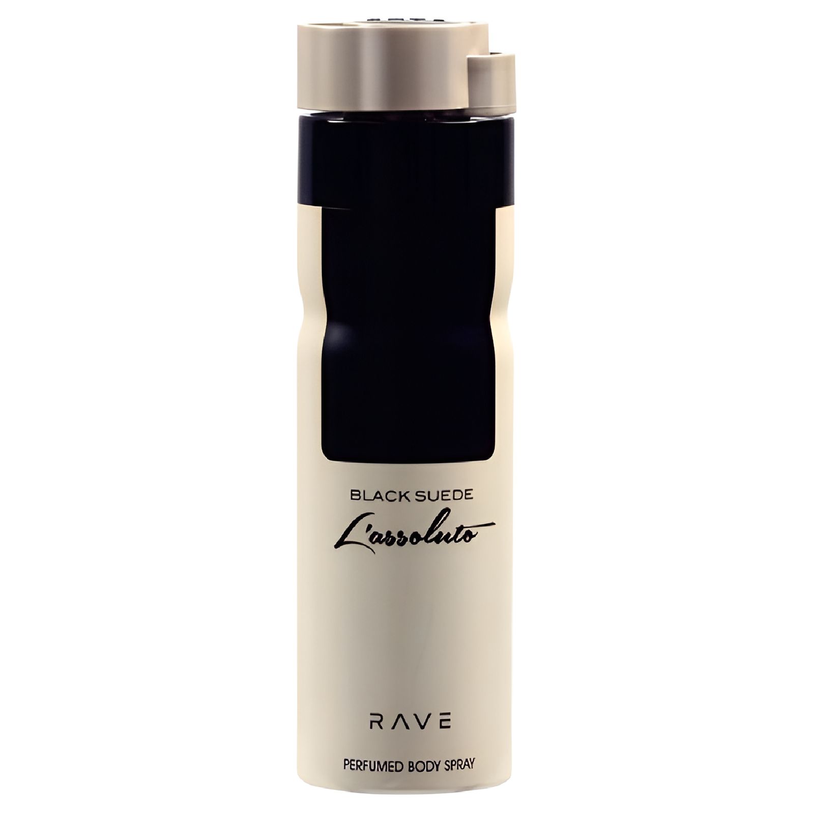 Rave Black Suede Lassoluto Deodorant Spray for Everyone