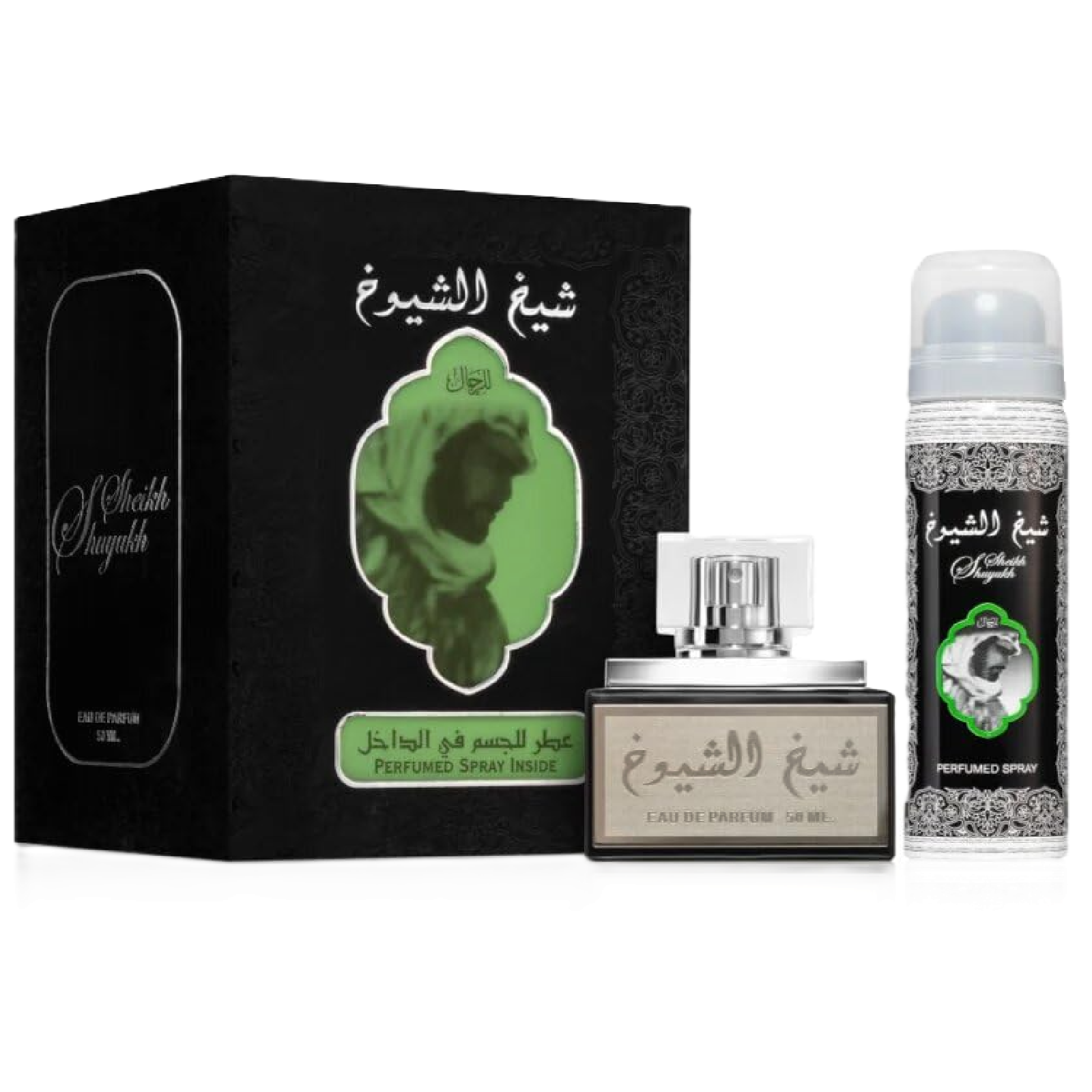 Lattafa Sheikh Al Shuyukh Black Fragrance Bundle for Men