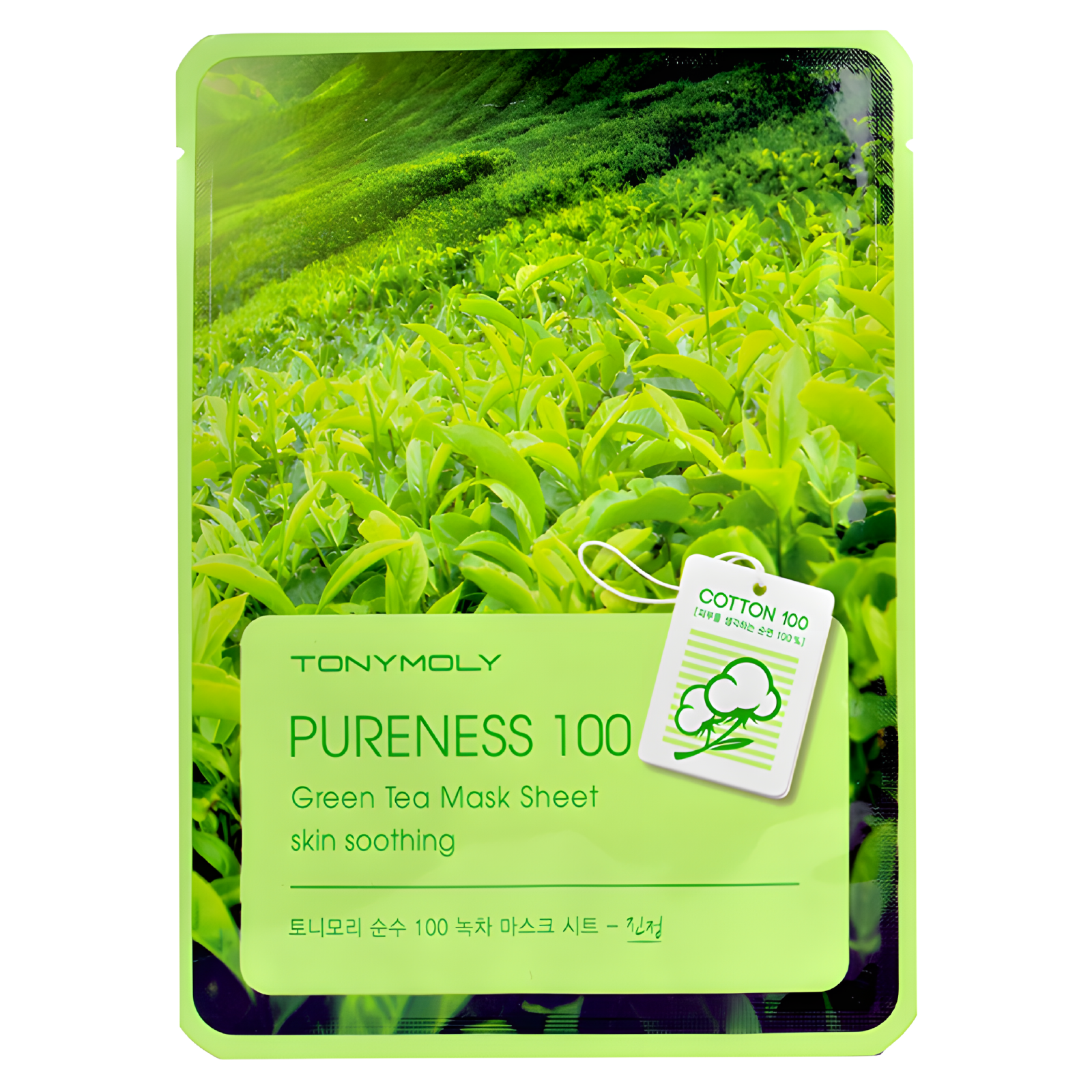 Tonymoly Pureness 100 Skin Soothing Green Tea Mask Sheet