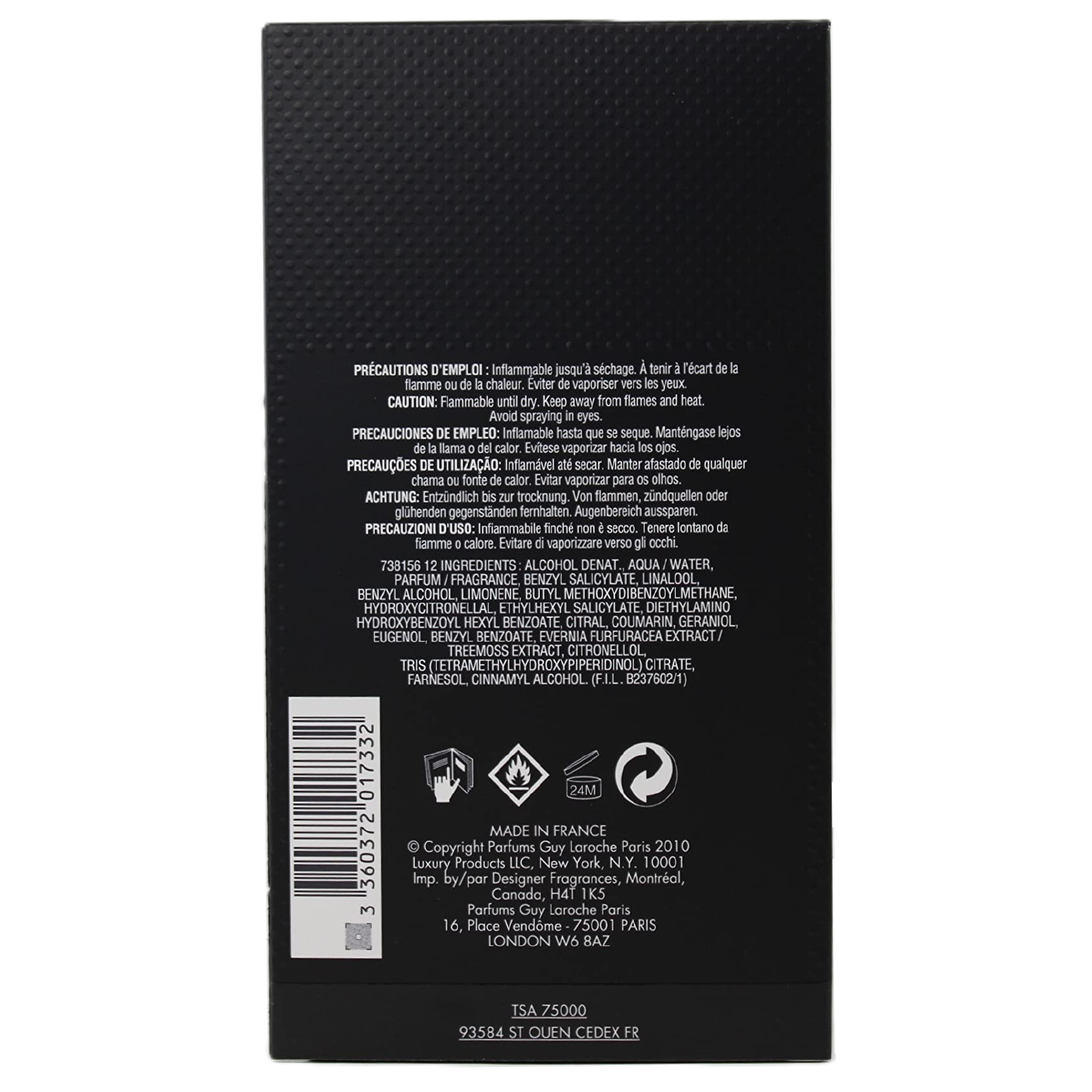 Guy Laroche Drakkar Noir Eau de Toilette for Men