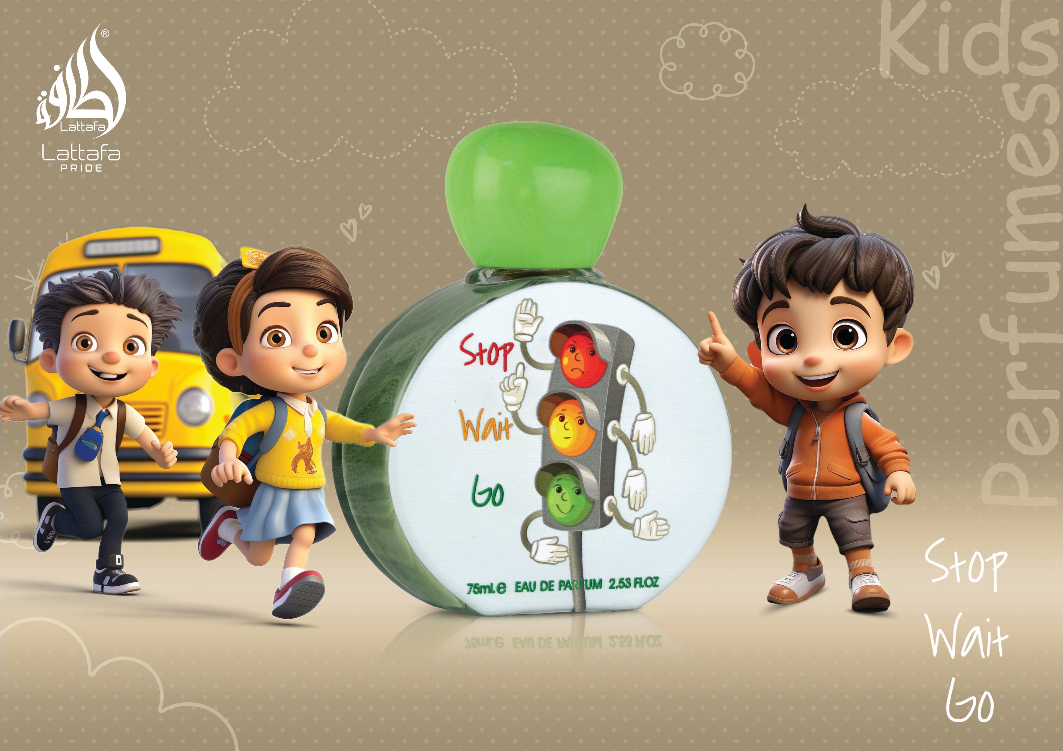 Lattafa Pride Stop Wait Go for Kids Eau de Parfum