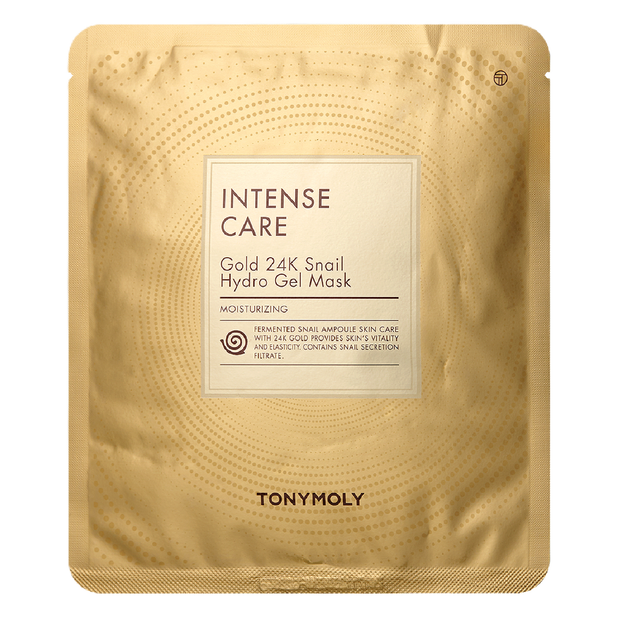 Tonymoly 24K Gold Snail Hydro Gel Facial Mask - Luxe Hydration