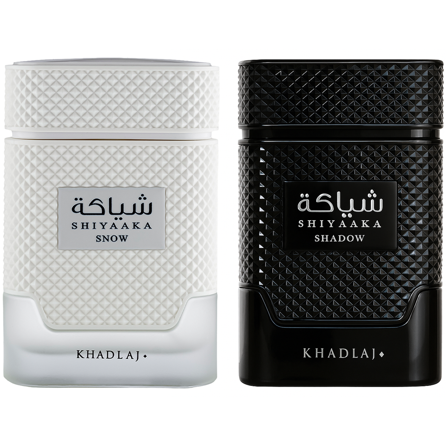 Khadlaj Black Ice 2 Pc ( Shiyaaka Snow & Shiyaaka Shadow ) Fragrance Bundle