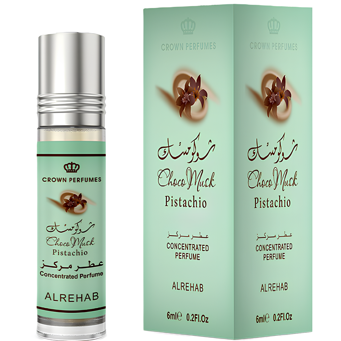 Al-Rehab Choco Musk Pistachio Concentrated Perfume Oil for Everyone