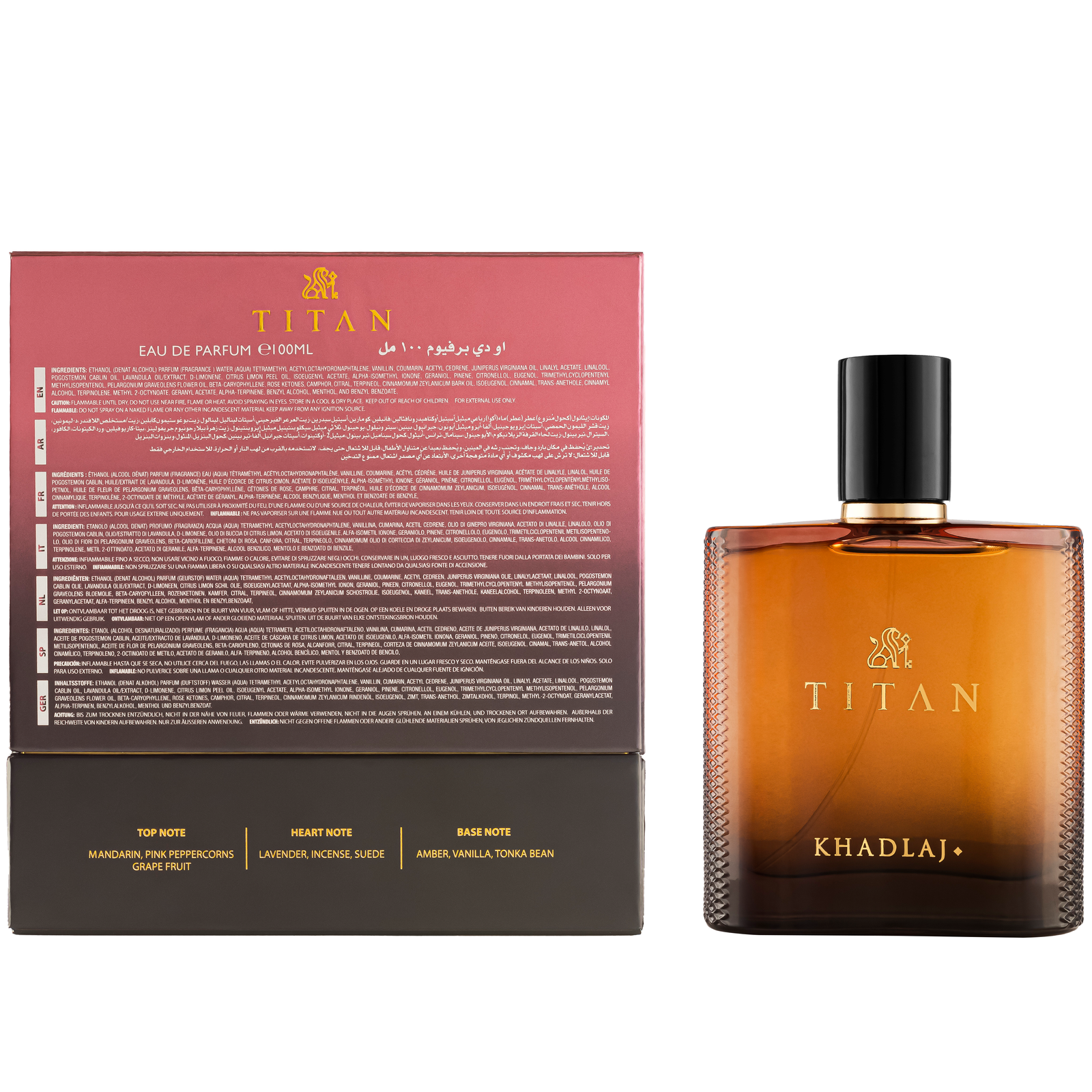 香水(男性用) Khadlaj  Khadlaj Titan Eau de Parfum for Men - Bold & Sophisticated