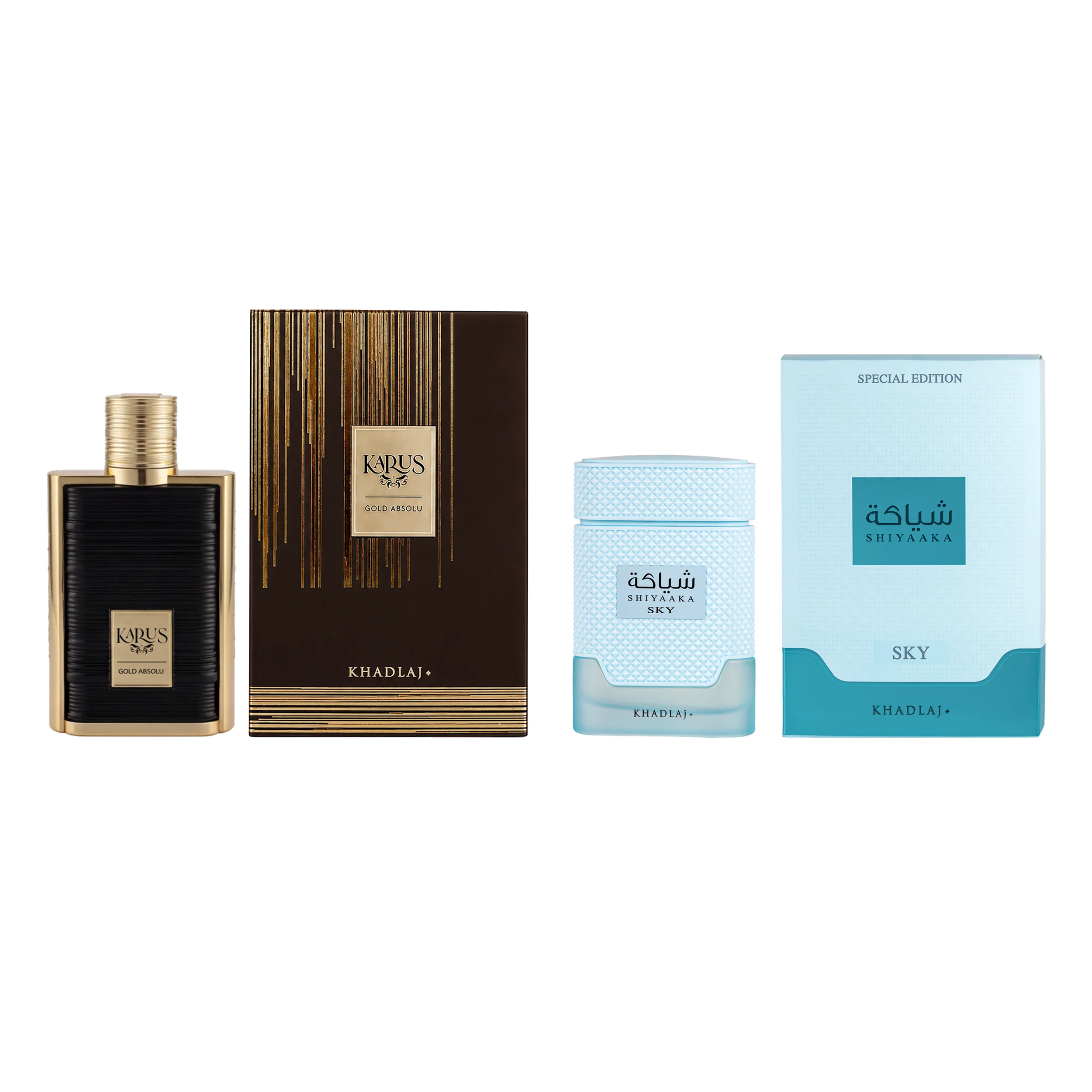 Khadlaj Karus Gold Absolu & Shiyaaka Sky Fragrance Bundle for Everyone